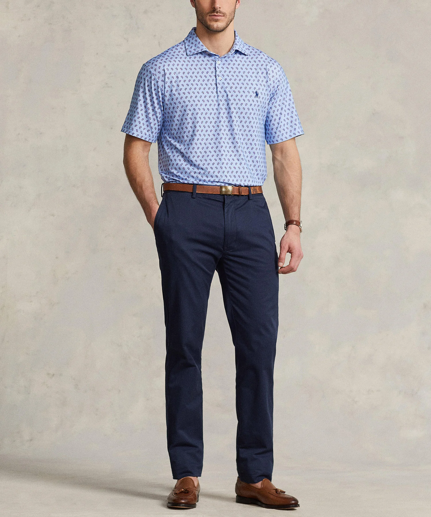 Polo Ralph Lauren Short Sleeve Performance Print Polo - Image 3