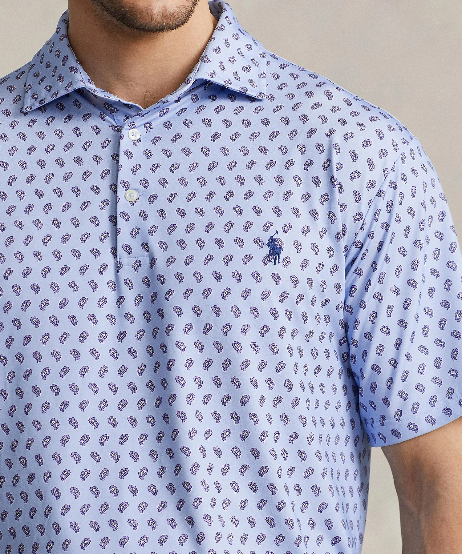 Polo Ralph Lauren Short Sleeve Performance Print Polo - Image 5