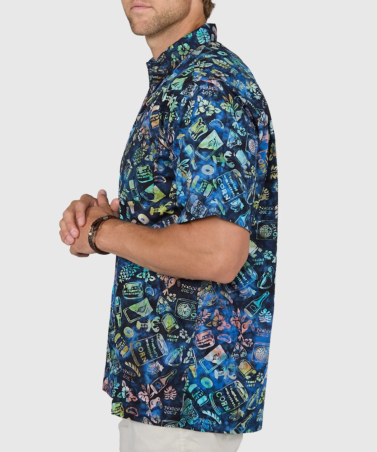 Westport Black Short Sleeve Batik Print Camp Shirt - Image 4