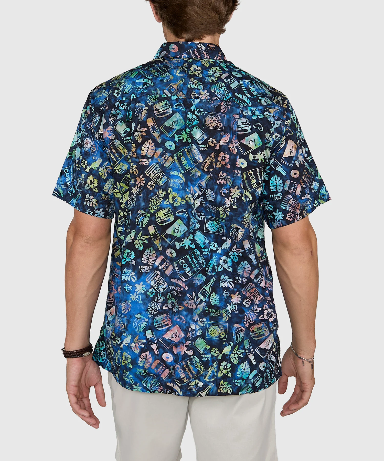 Westport Black Short Sleeve Batik Print Camp Shirt - Image 5