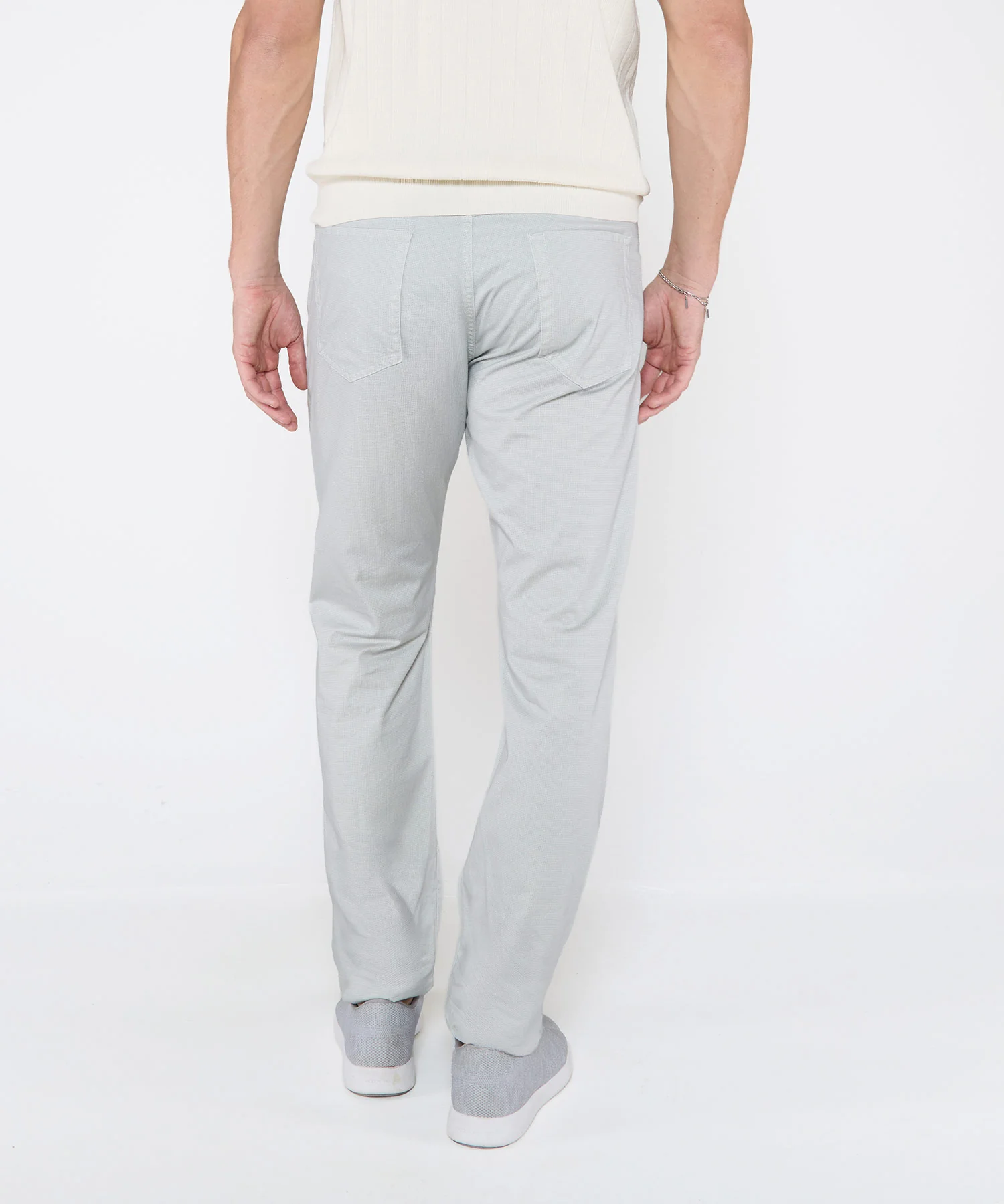 Westport Black Mosaic Print Stretch 5-Pocket Pants - Image 10