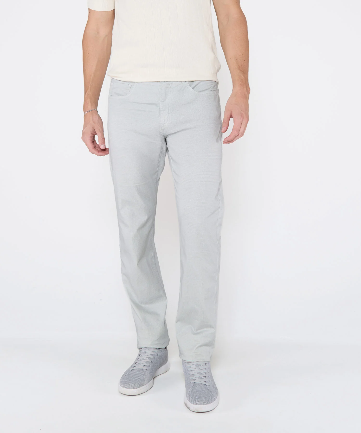 Westport Black Mosaic Print Stretch 5-Pocket Pants - Image 8