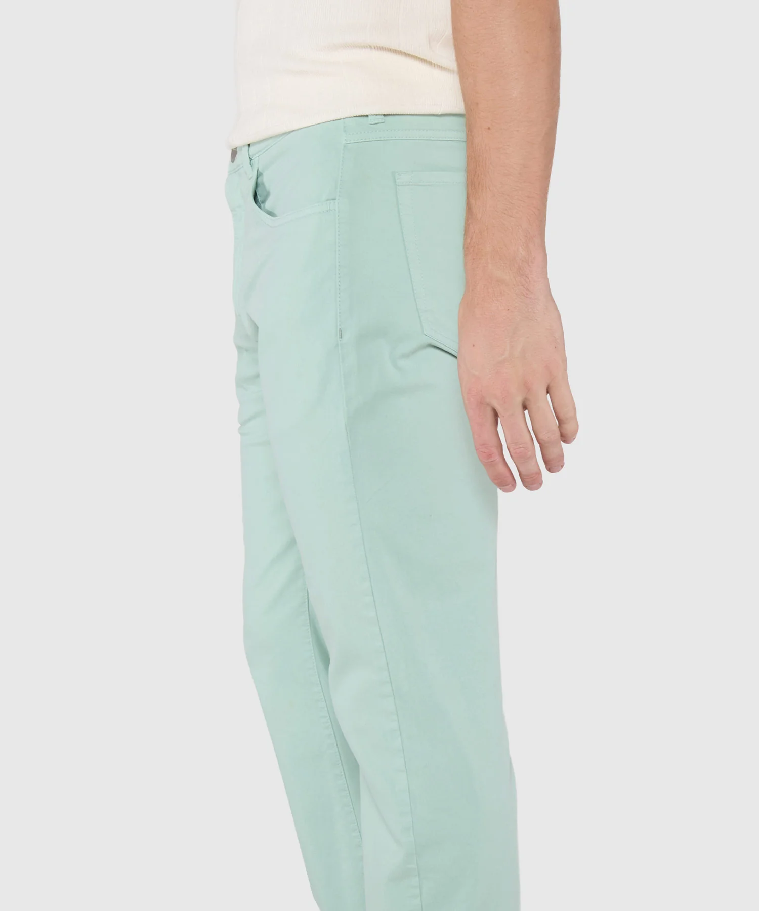 Westport Black Garment-Dyed Broken Twill 5-Pocket Pant - Image 7