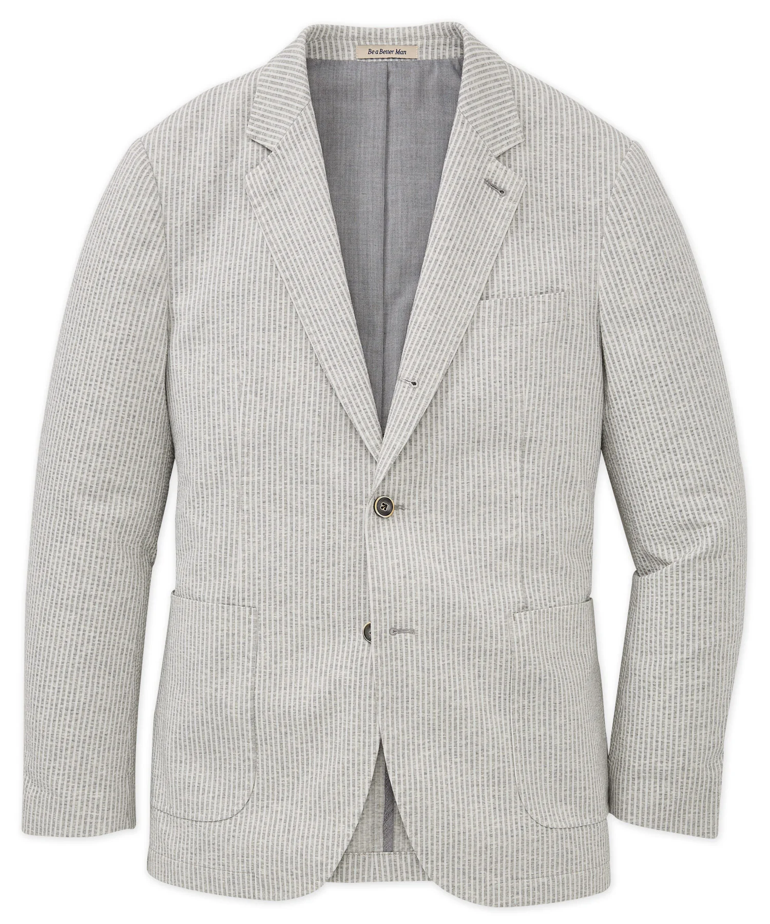 Westport Black Charleston Knit Seersucker Sport Coat