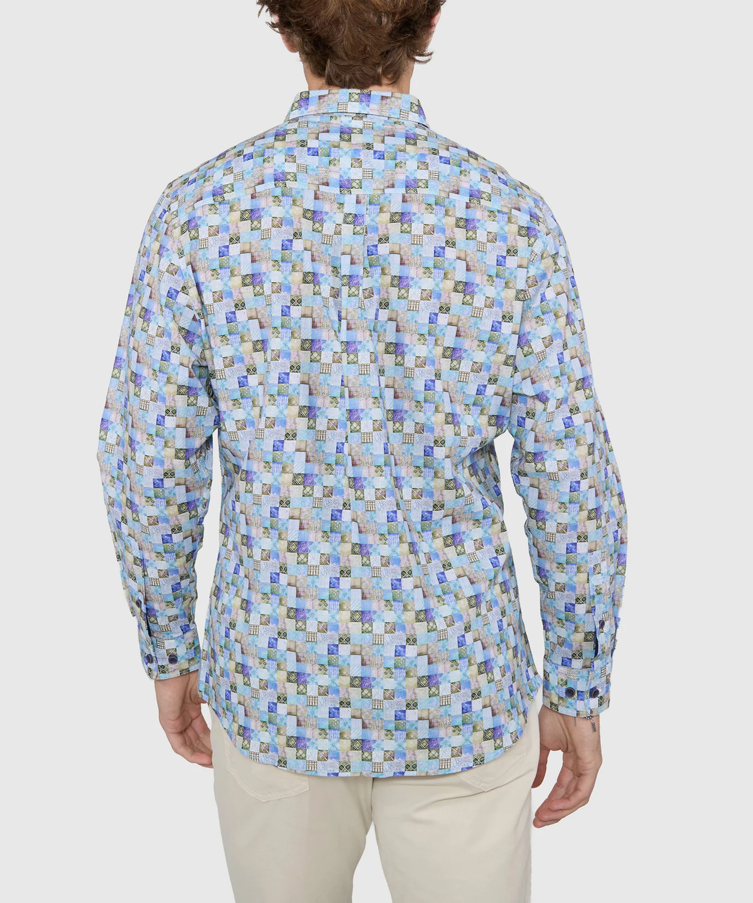 Westport Black Long Sleeve Print Sport Shirt - Image 4
