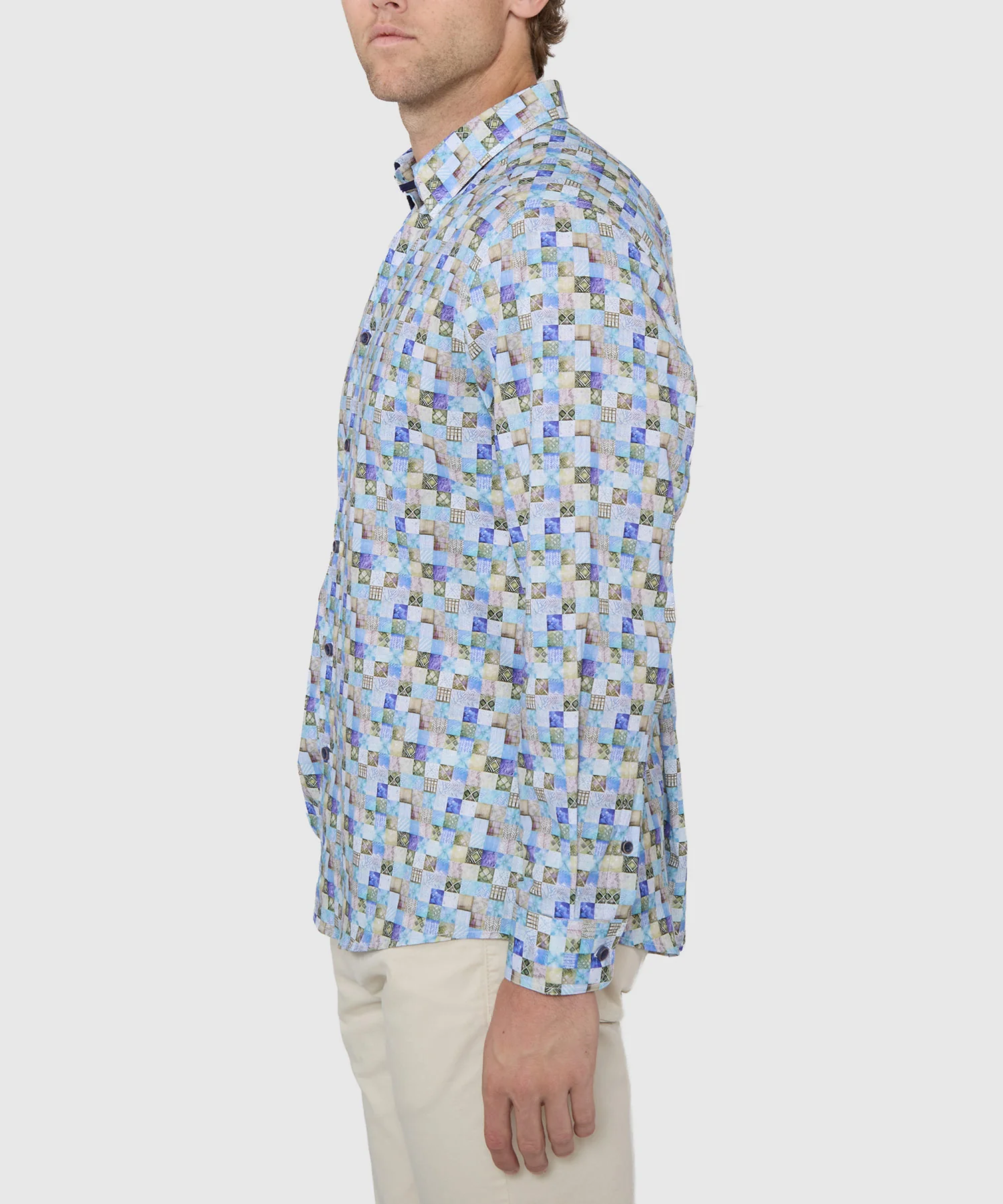 Westport Black Long Sleeve Print Sport Shirt - Image 5