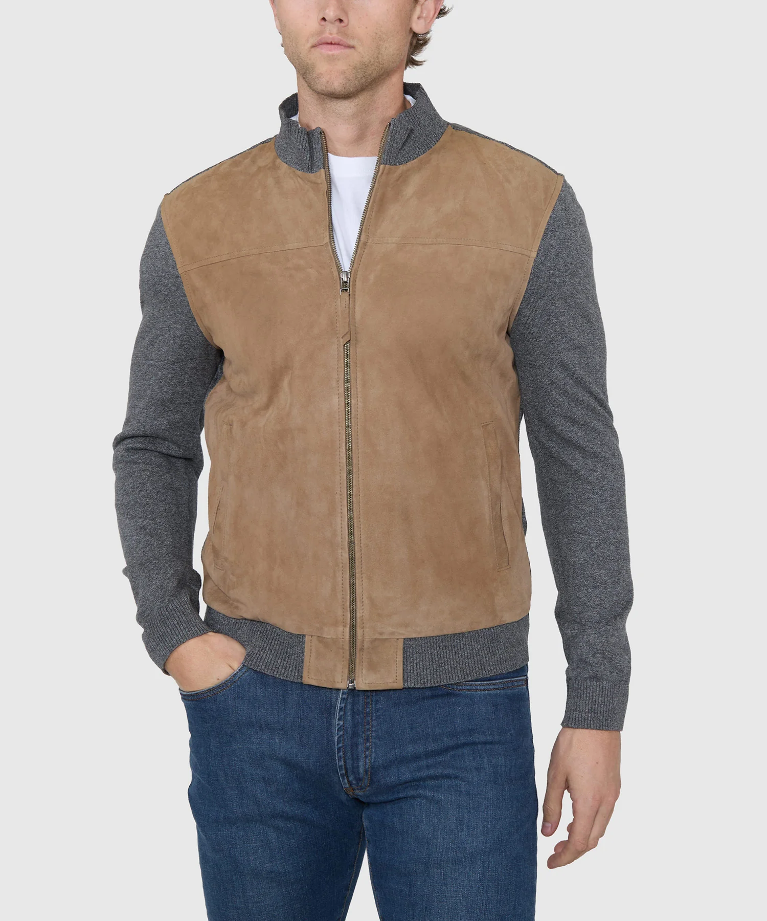Westport Black Suede Knit Cardigan - Image 3