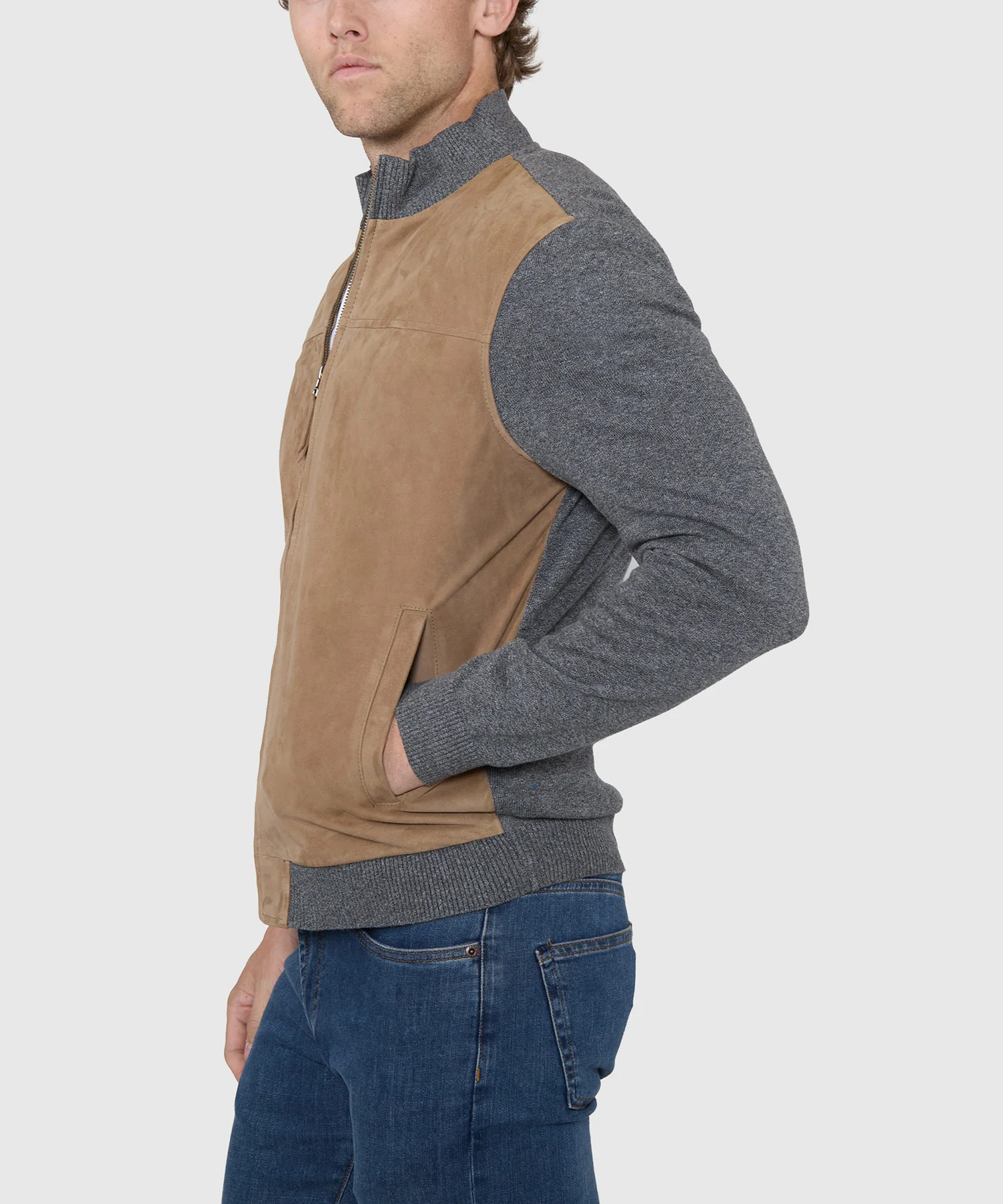 Westport Black Suede Knit Cardigan - Image 5