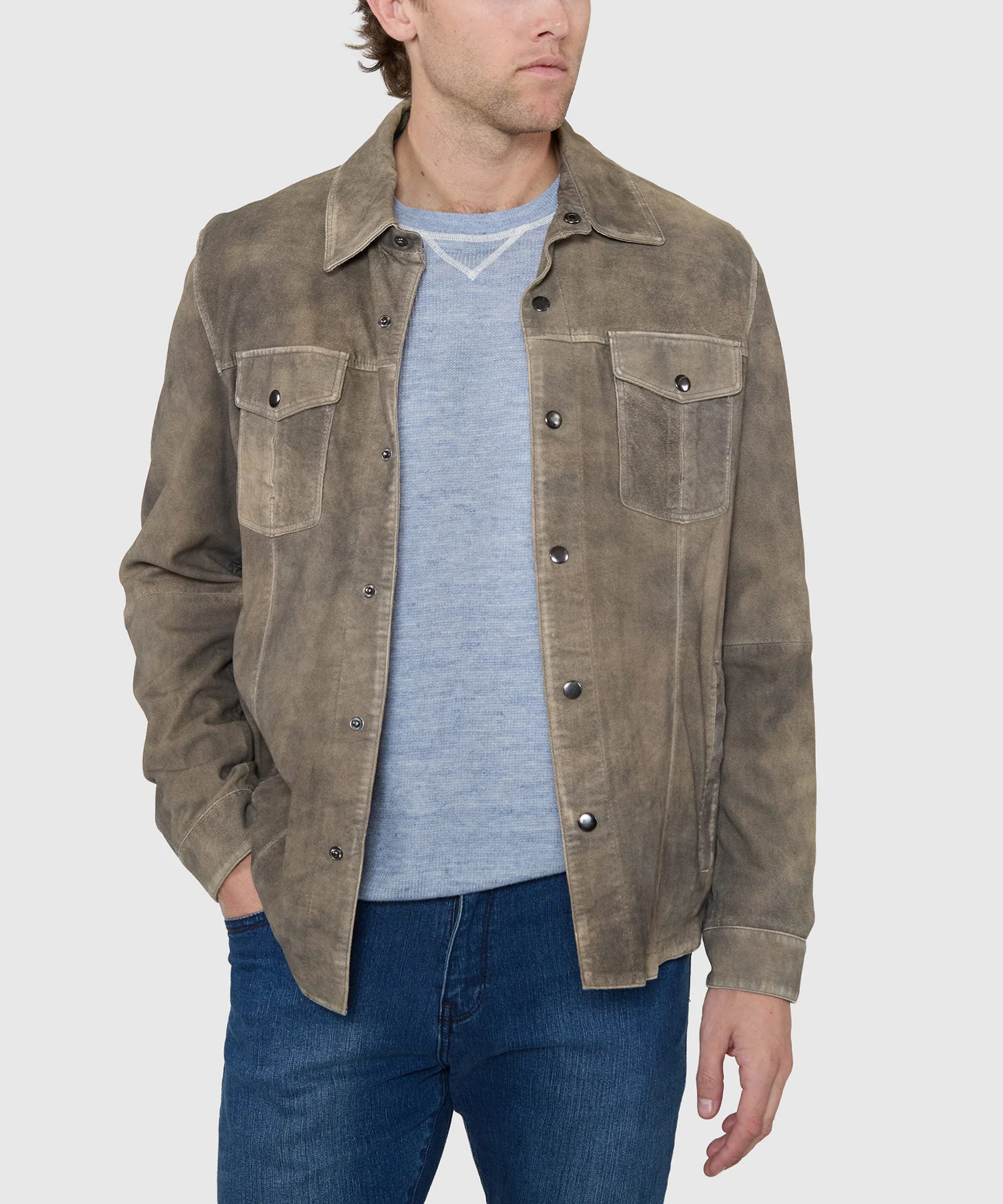 Westport Black Asheville Suede Shirt Jacket - Image 11