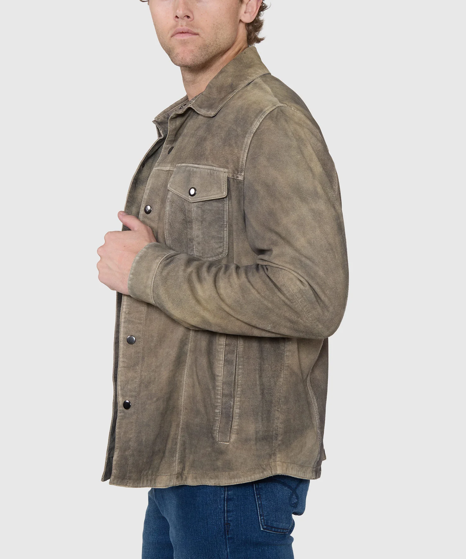 Westport Black Asheville Suede Shirt Jacket - Image 12