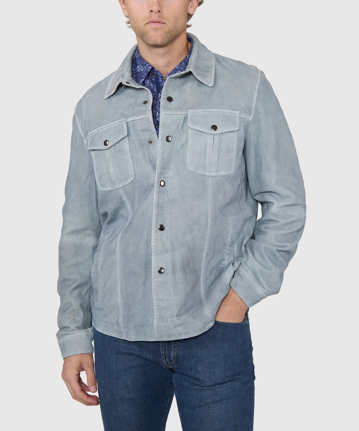 Westport Black Asheville Suede Shirt Jacket - Image 4
