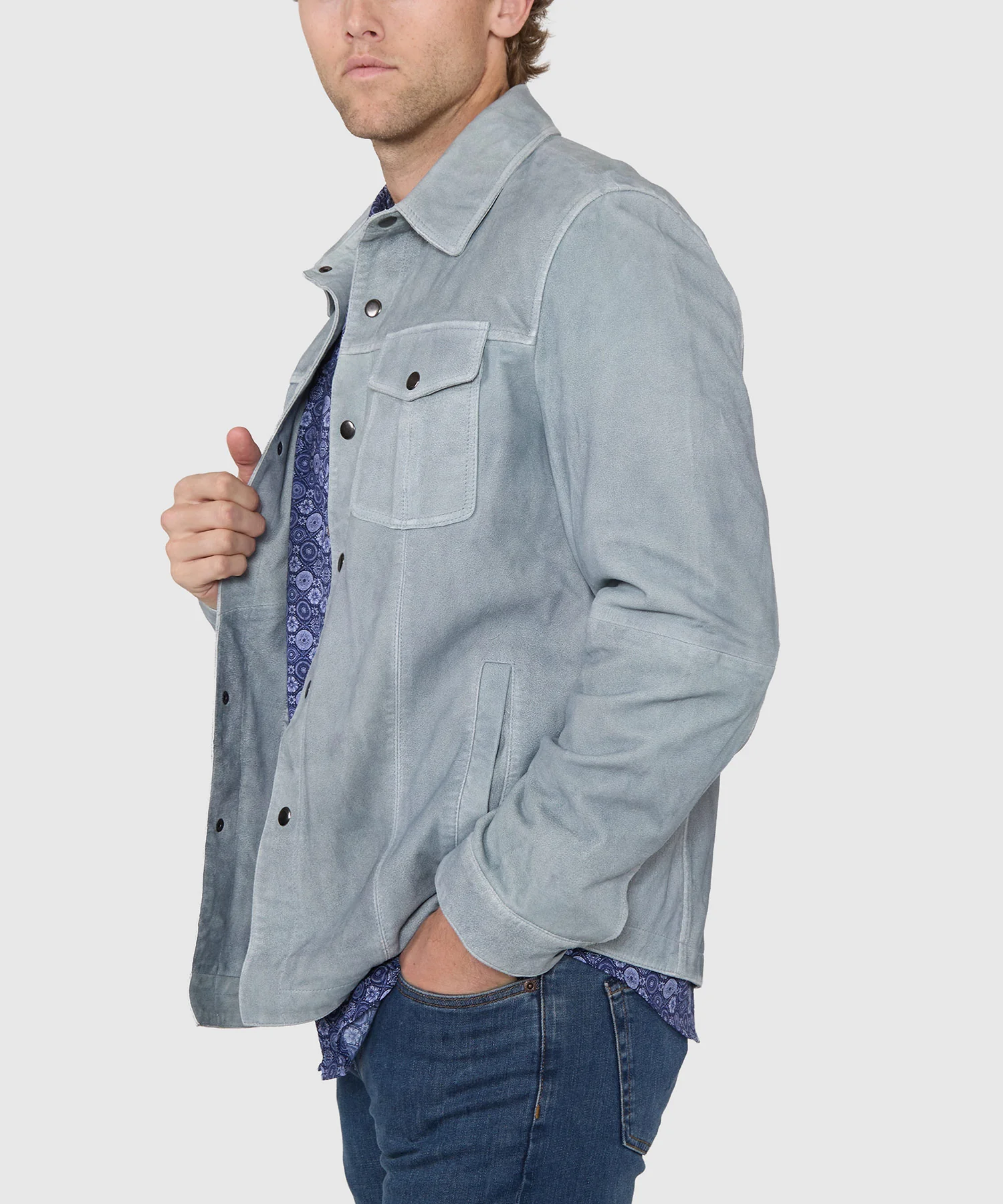 Westport Black Asheville Suede Shirt Jacket - Image 6