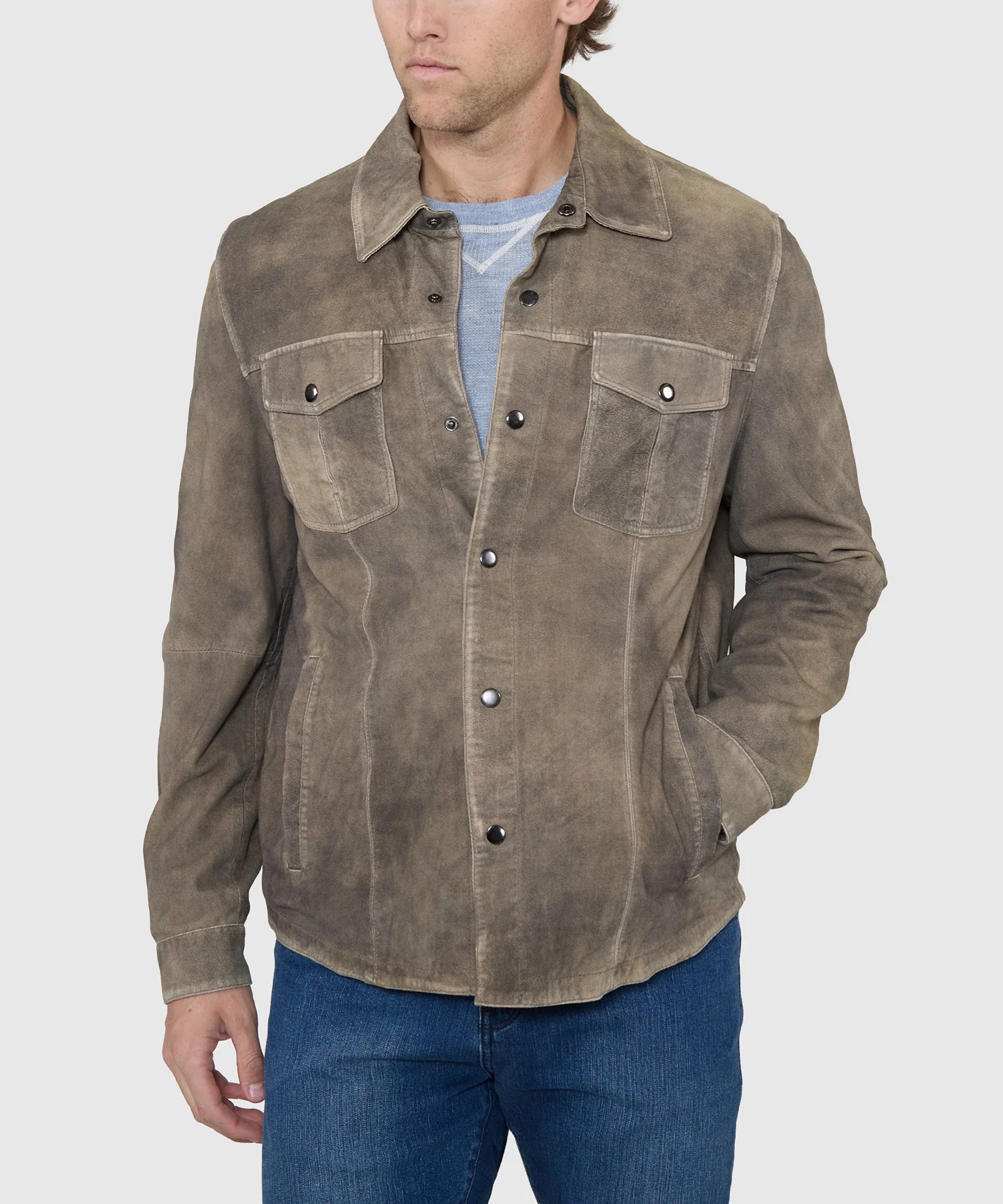 Westport Black Asheville Suede Shirt Jacket - Image 9