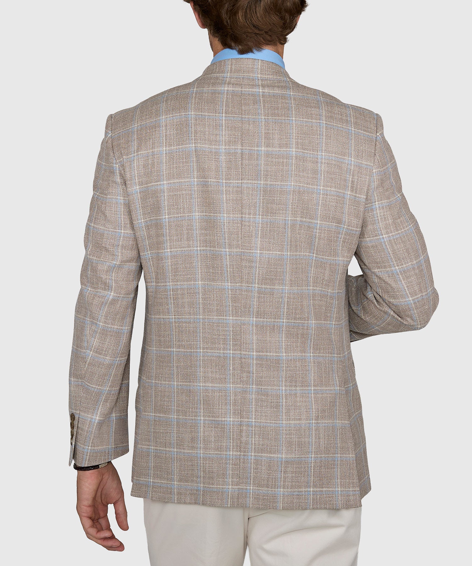 Westport Black Two-Button Side Vent Windowpane Sport Coat - Image 5