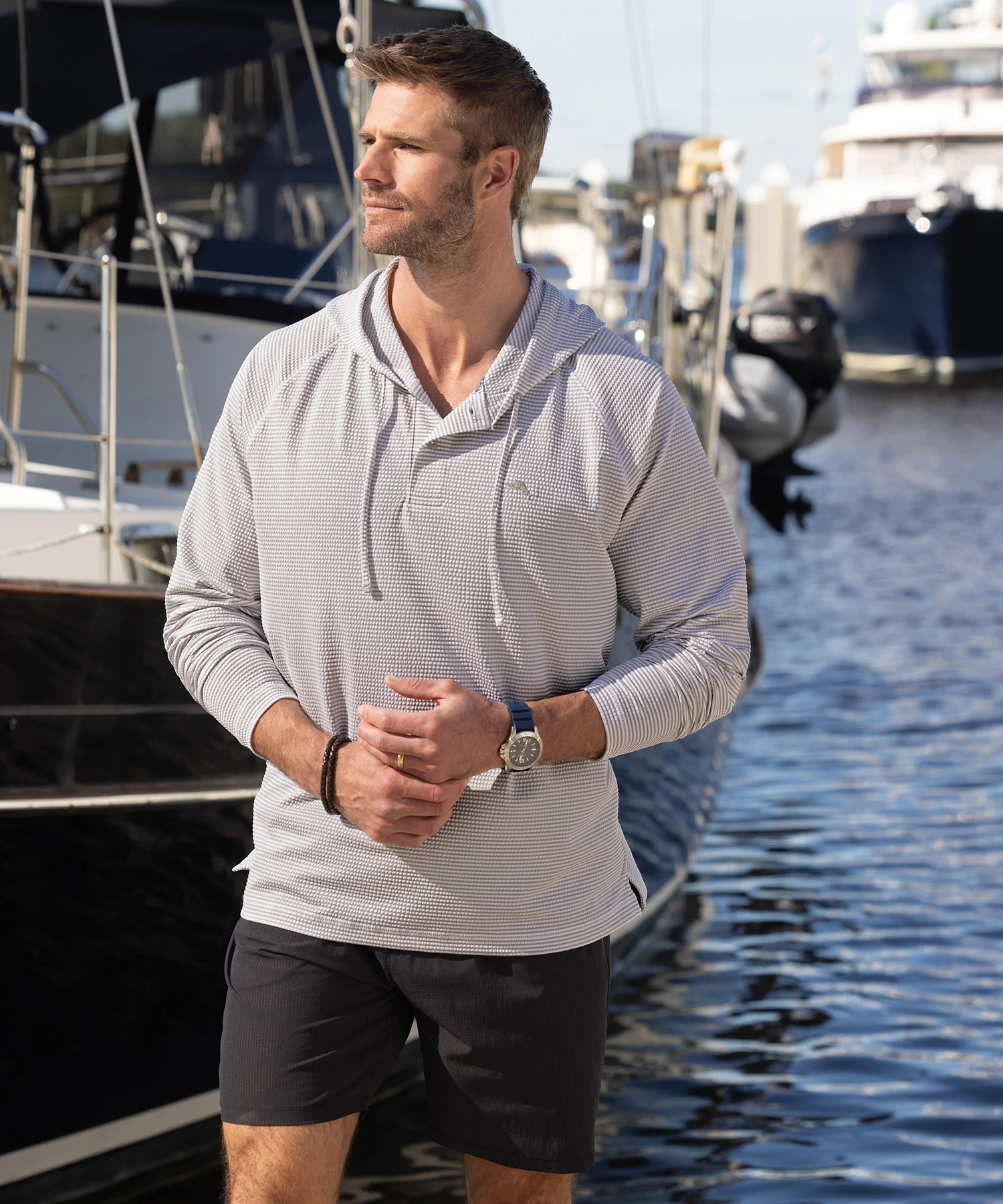 Tommy Bahama Costa Wave Starboard Stripe Hoodie - Image 2