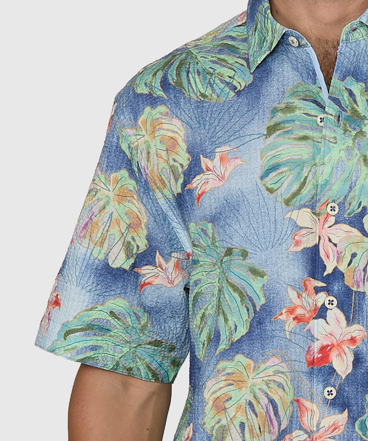 Tommy Bahama Short Sleeve Nova Wave Mira Jungle Sport Shirt - Image 4
