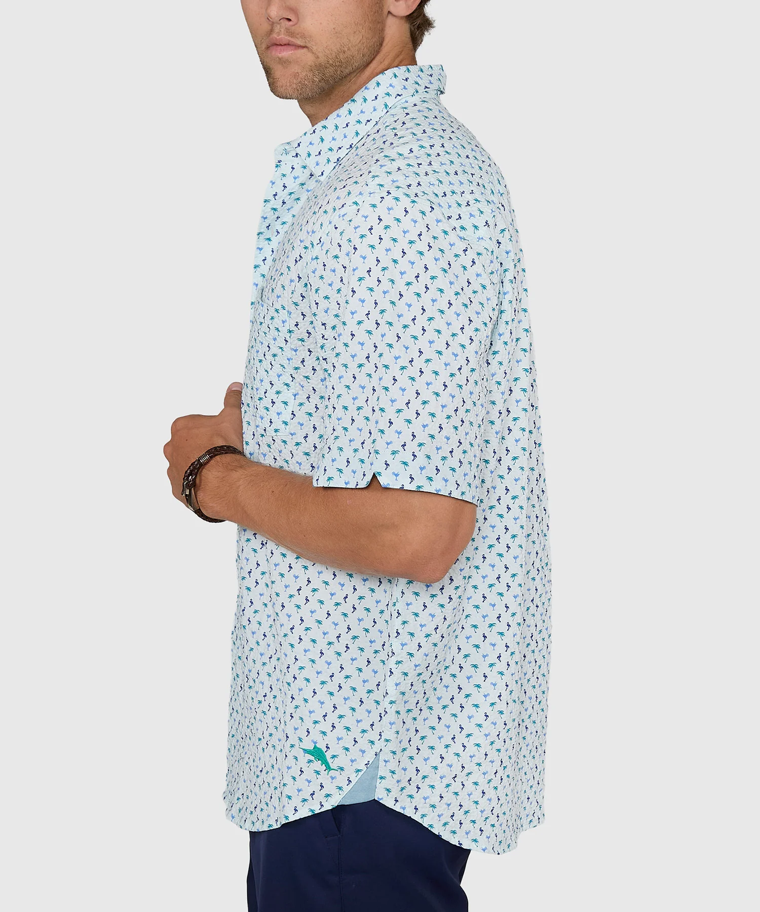 Tommy Bahama Short Sleeve Nova Wave Flock It To You Sport Shirt - Image 4