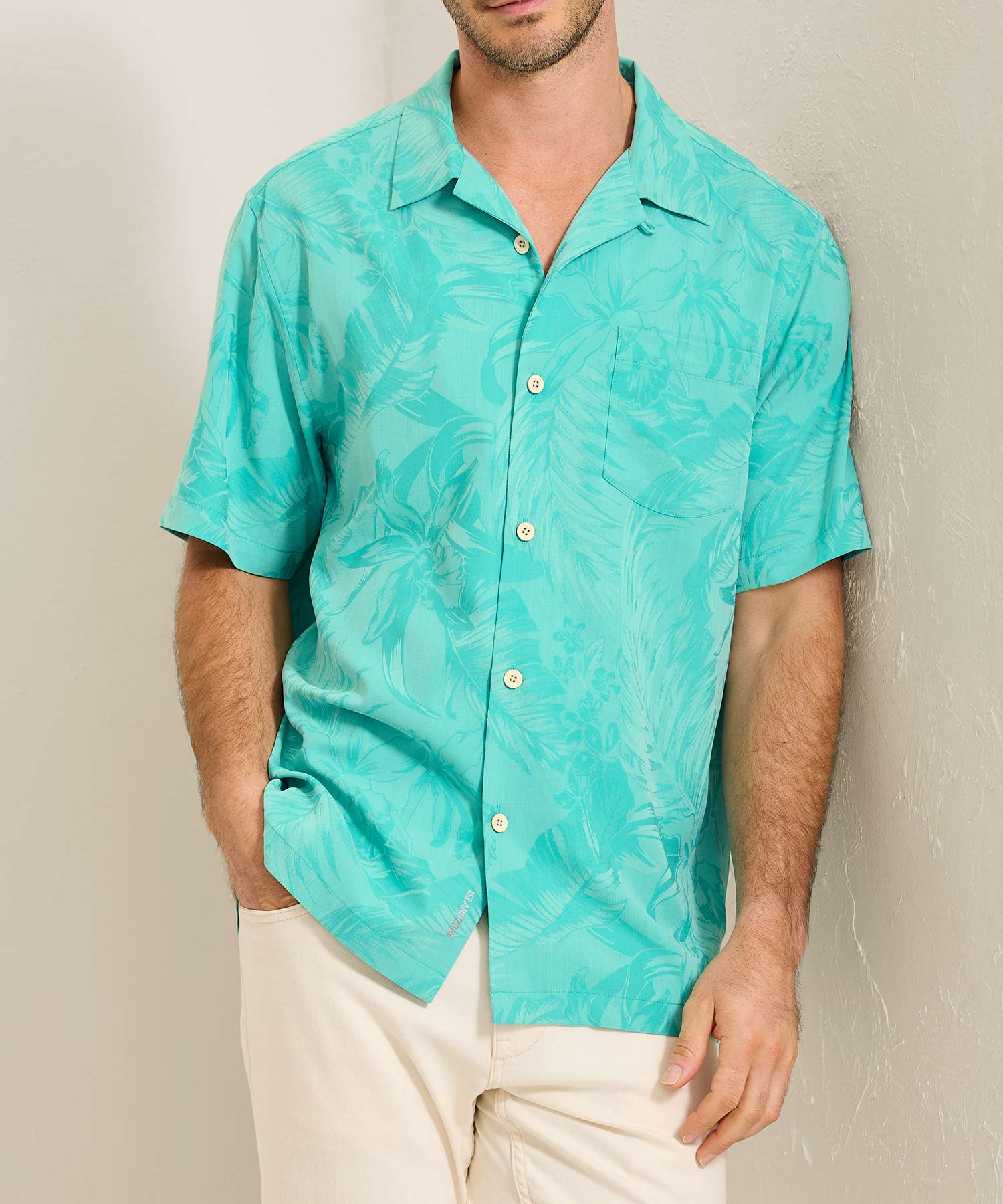 Tommy Bahama Coastal Ease Botanic Loom Camp Shirt - Image 17