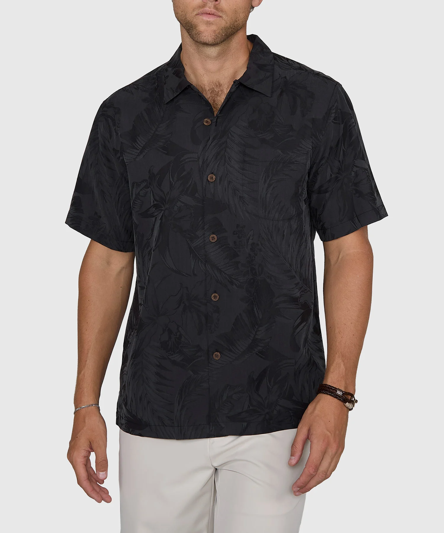 Tommy Bahama Coastal Ease Botanic Loom Camp Shirt - Image 7