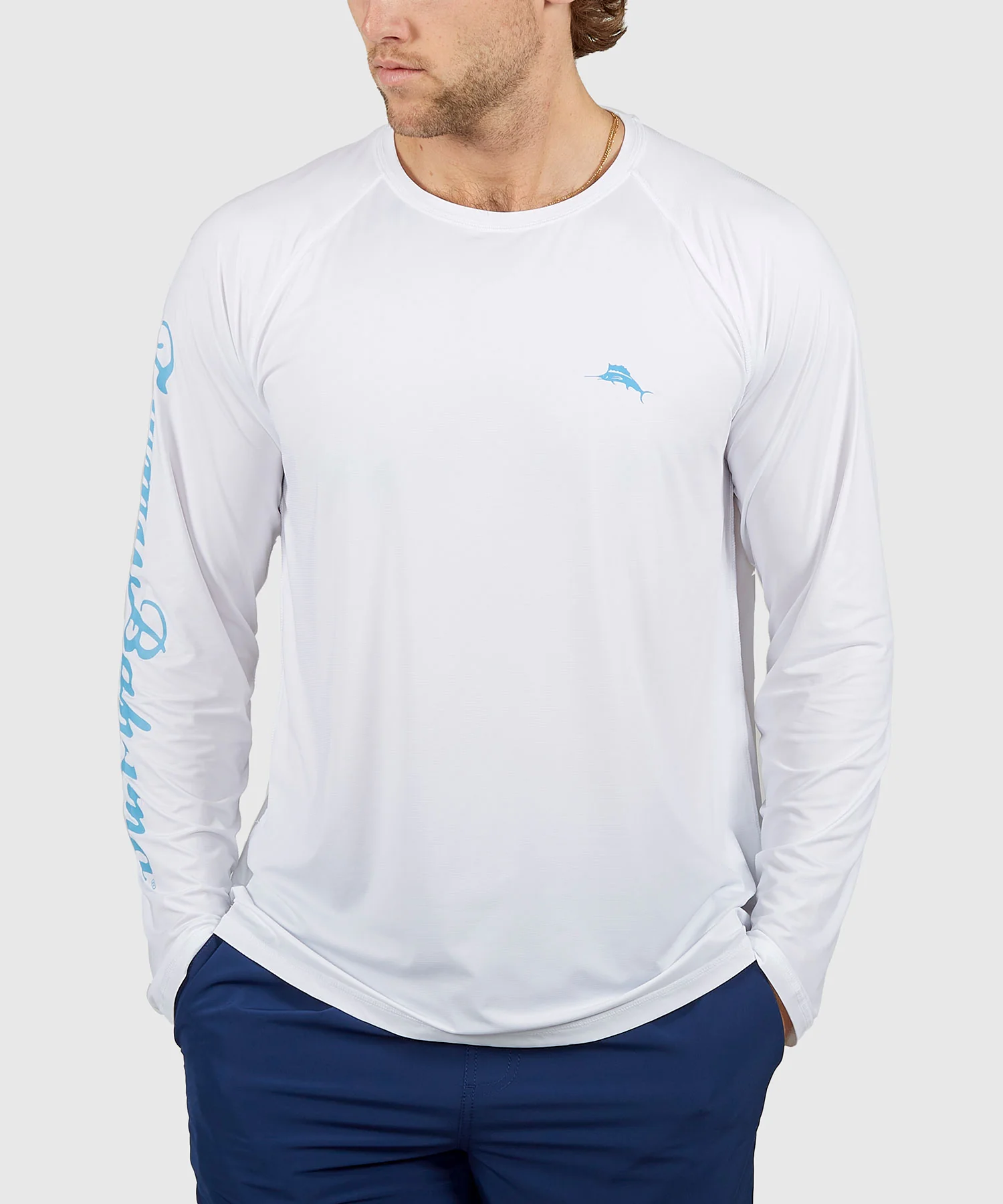 Tommy Bahama Chill Time Bay Long Sleeve Crew Neck Rash Guard Shirt - Image 5