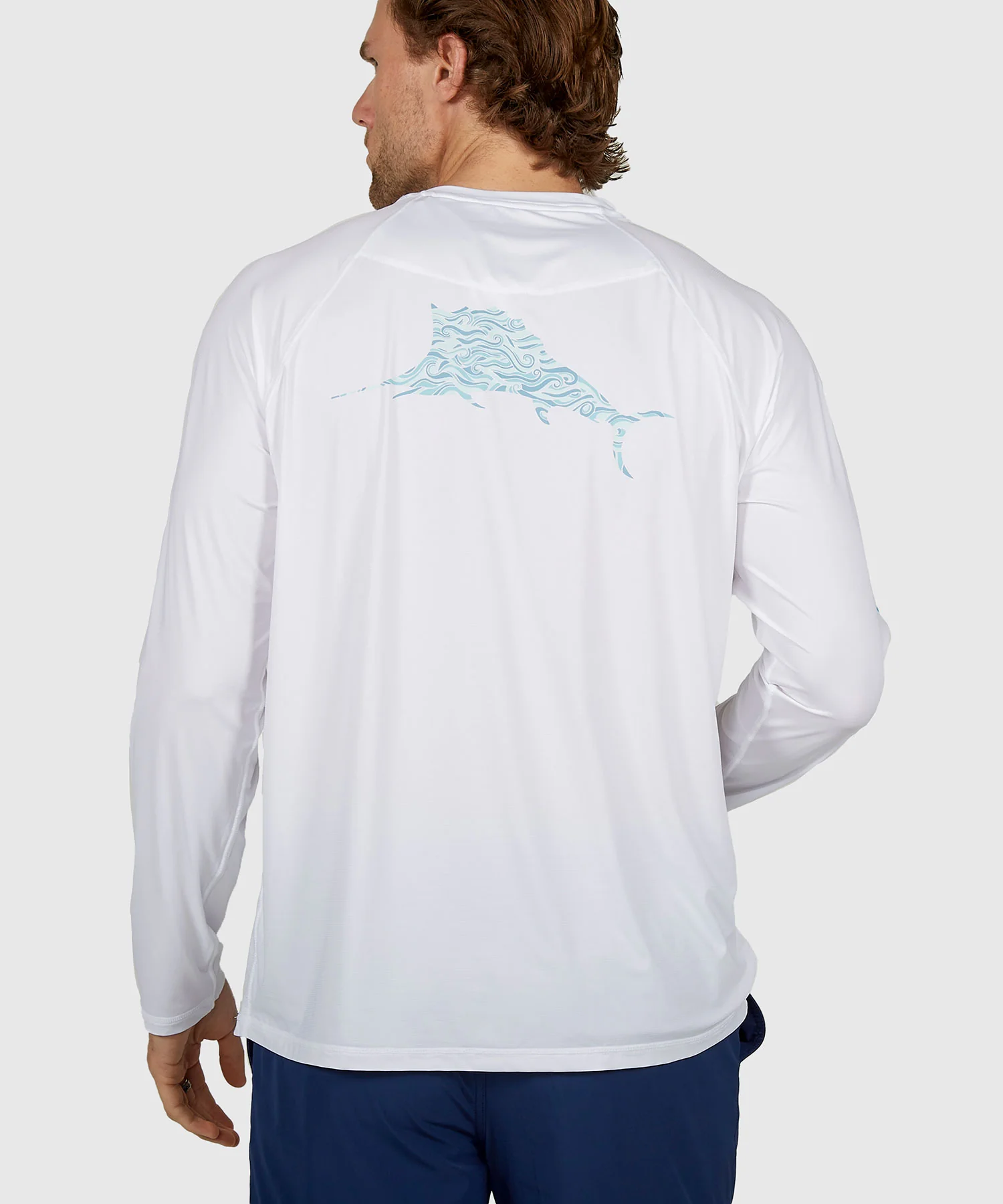 Tommy Bahama Chill Time Bay Long Sleeve Crew Neck Rash Guard Shirt - Image 6