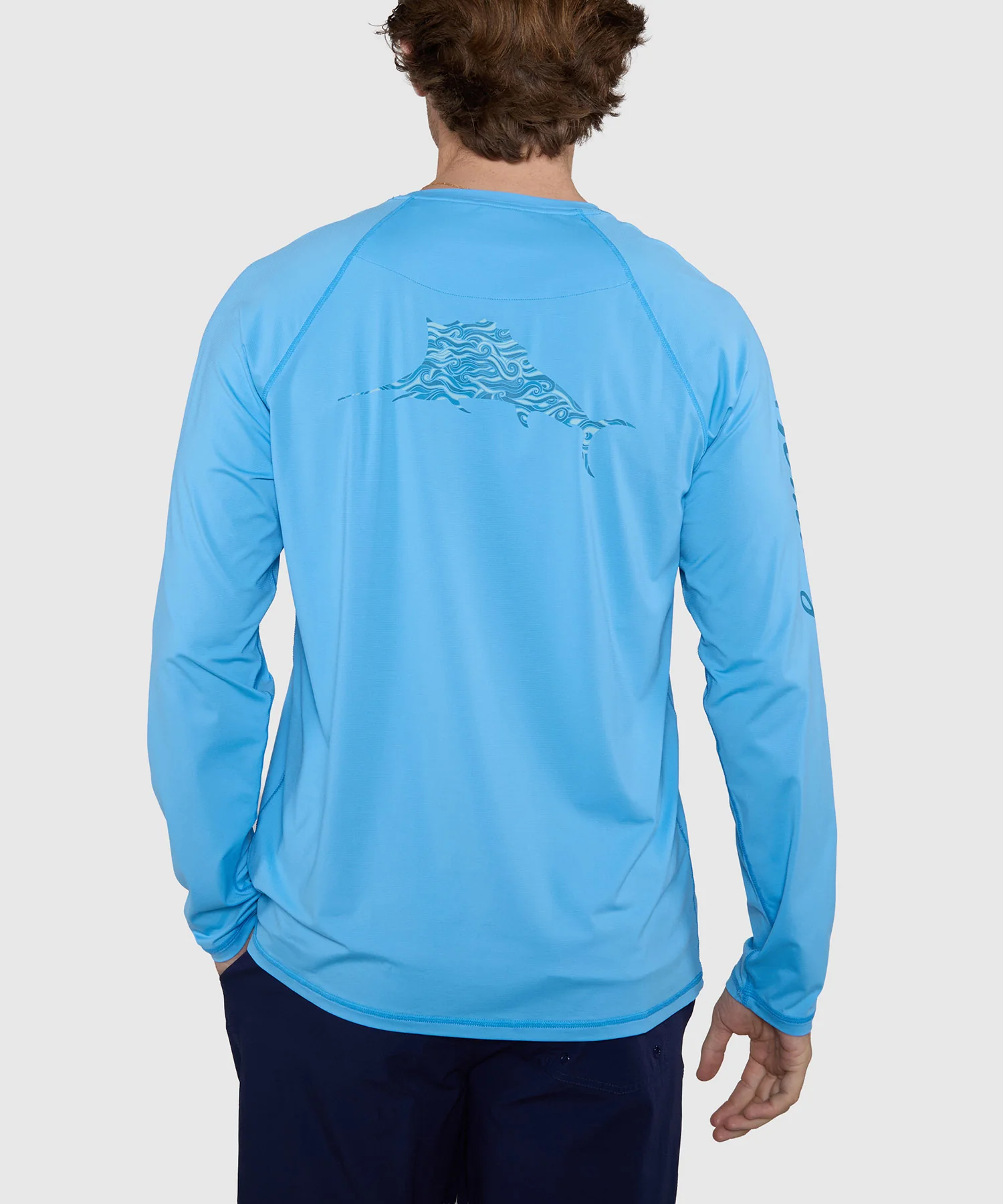 Tommy Bahama Chill Time Bay Long Sleeve Crew Neck Rash Guard Shirt - Image 8