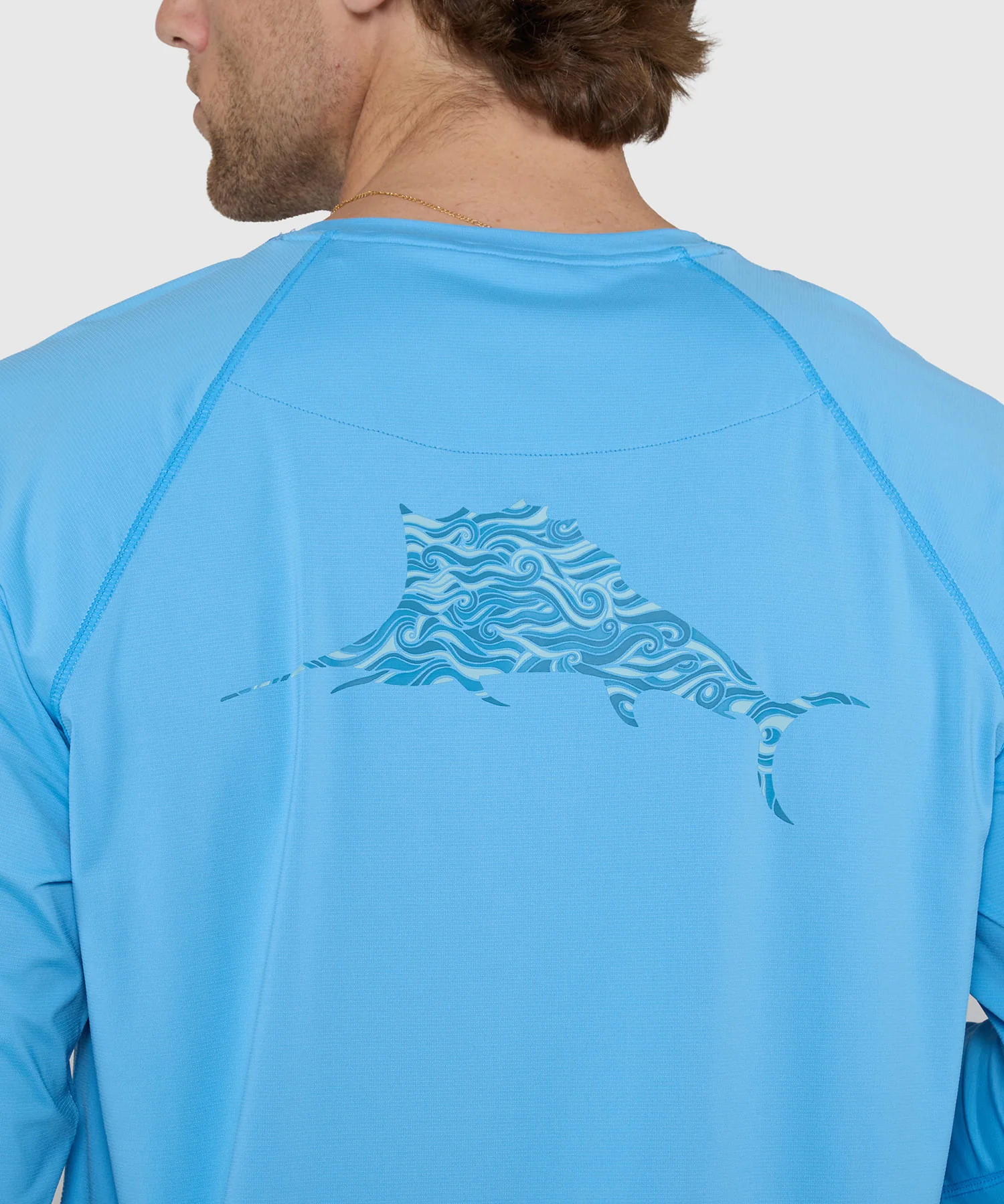 Tommy Bahama Chill Time Bay Long Sleeve Crew Neck Rash Guard Shirt - Image 9