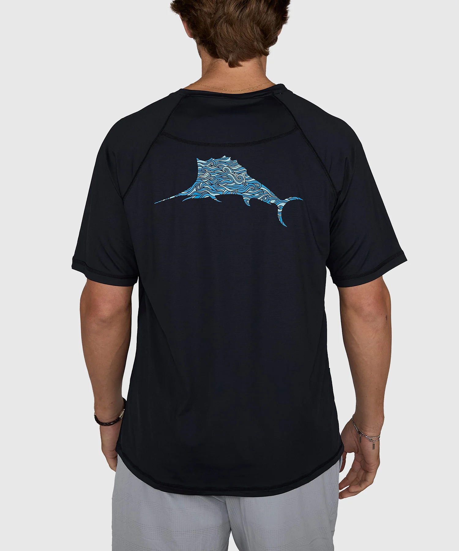 Tommy Bahama Chill Time Bay Short Sleeve Crew Neck Rash Guard T-Shirt - Image 10
