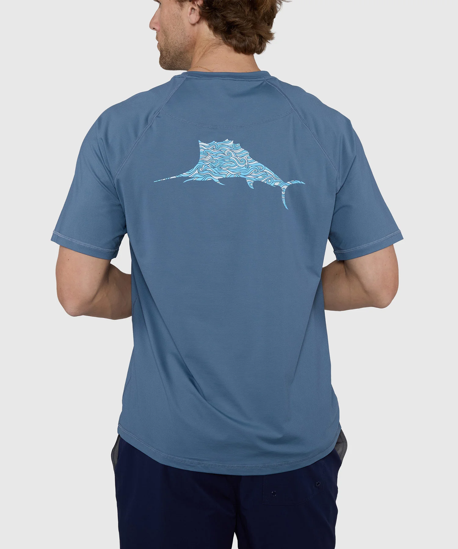 Tommy Bahama Chill Time Bay Short Sleeve Crew Neck Rash Guard T-Shirt - Image 4
