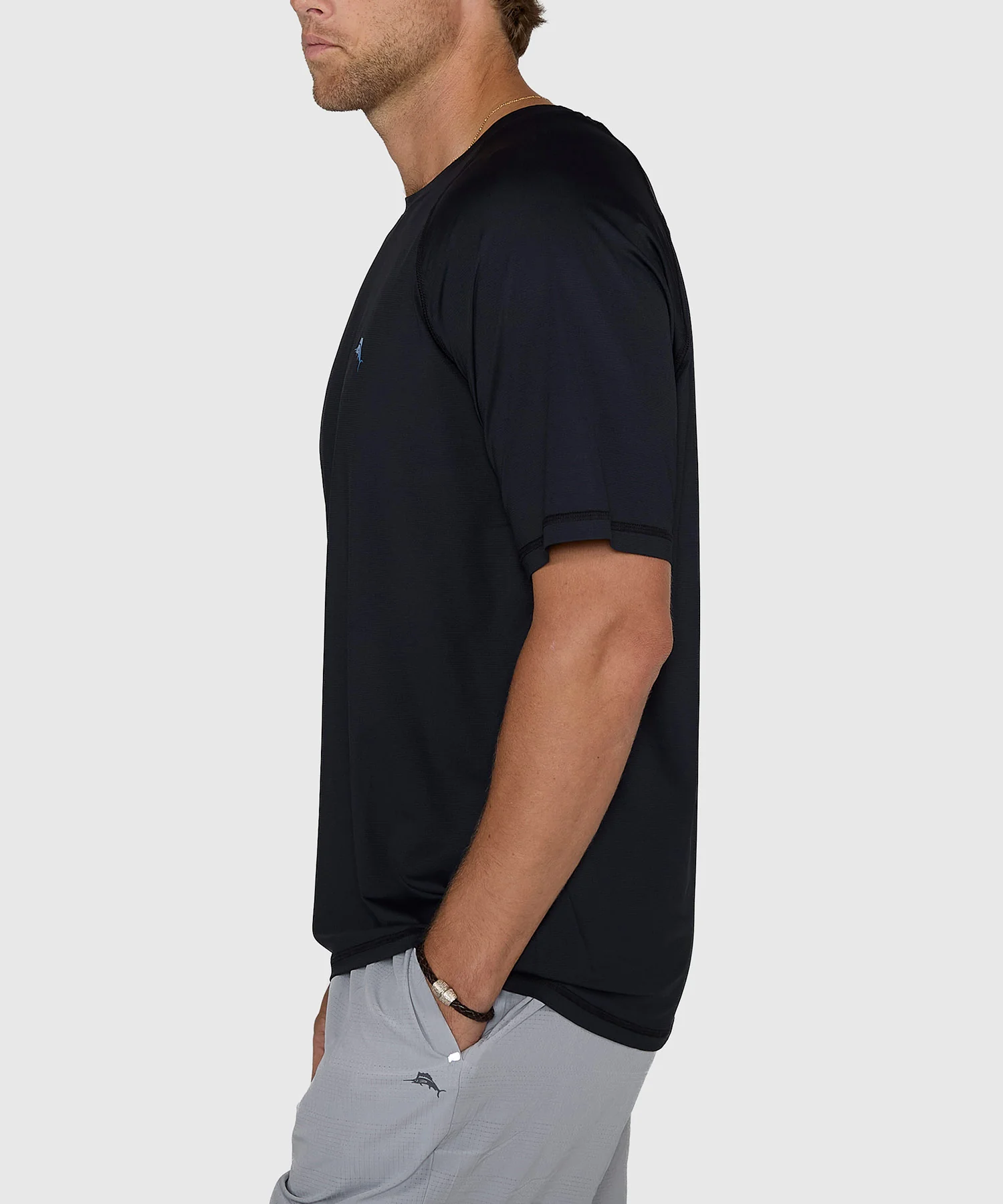 Tommy Bahama Chill Time Bay Short Sleeve Crew Neck Rash Guard T-Shirt - Image 7