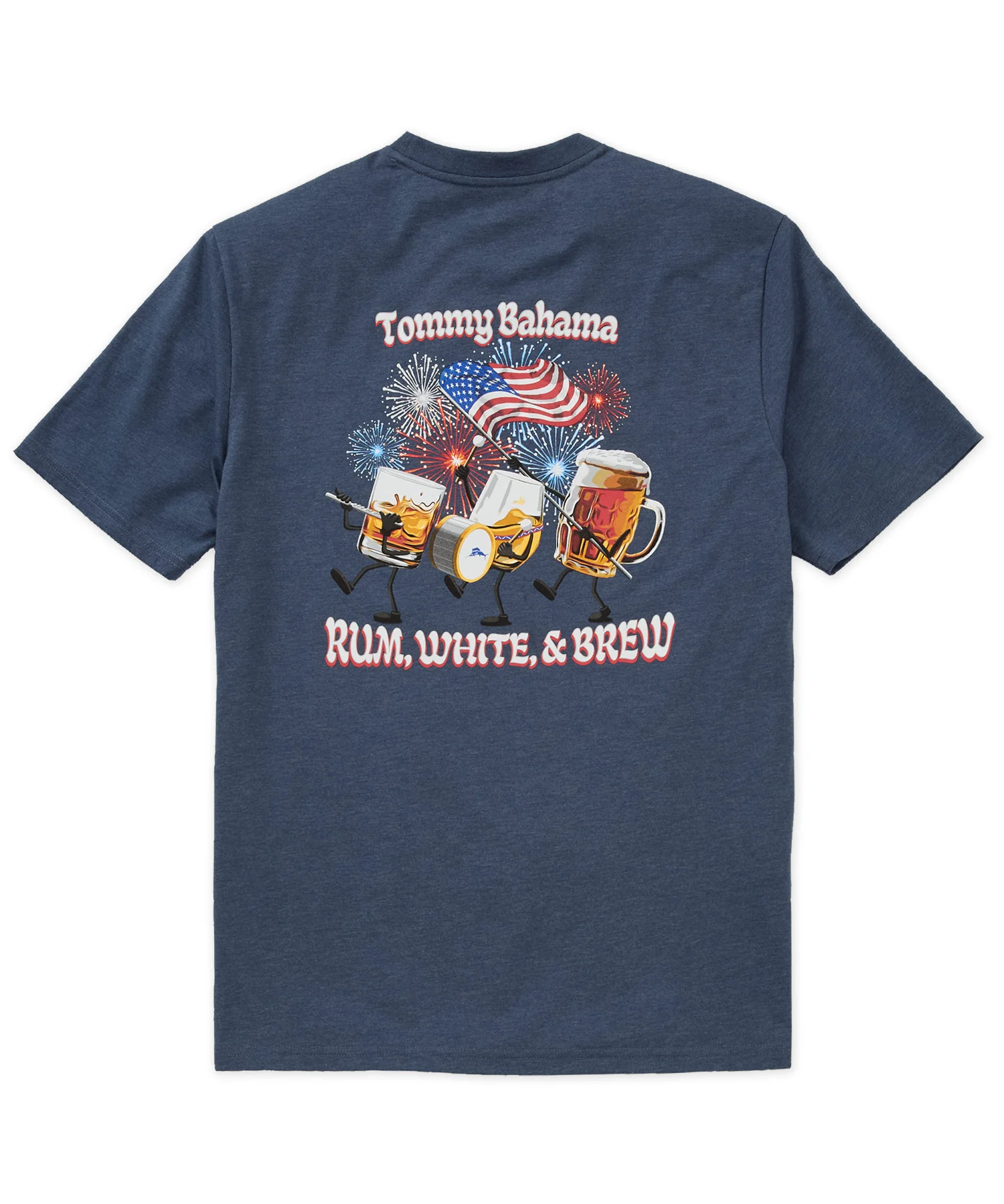 Tommy Bahama Rum White and Brew Crew Neck T-Shirt