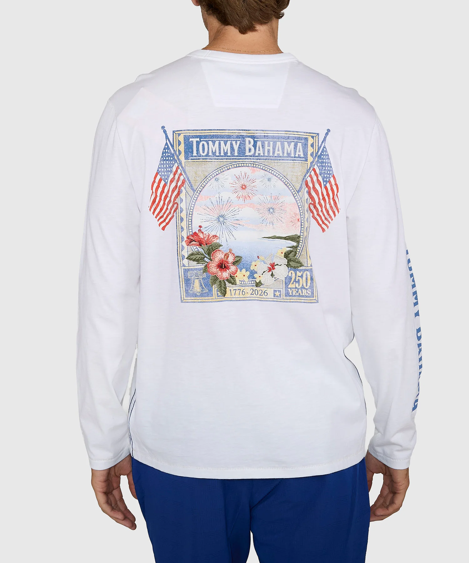 Tommy Bahama Long May It Wave Crew Neck T-Shirt - Image 2