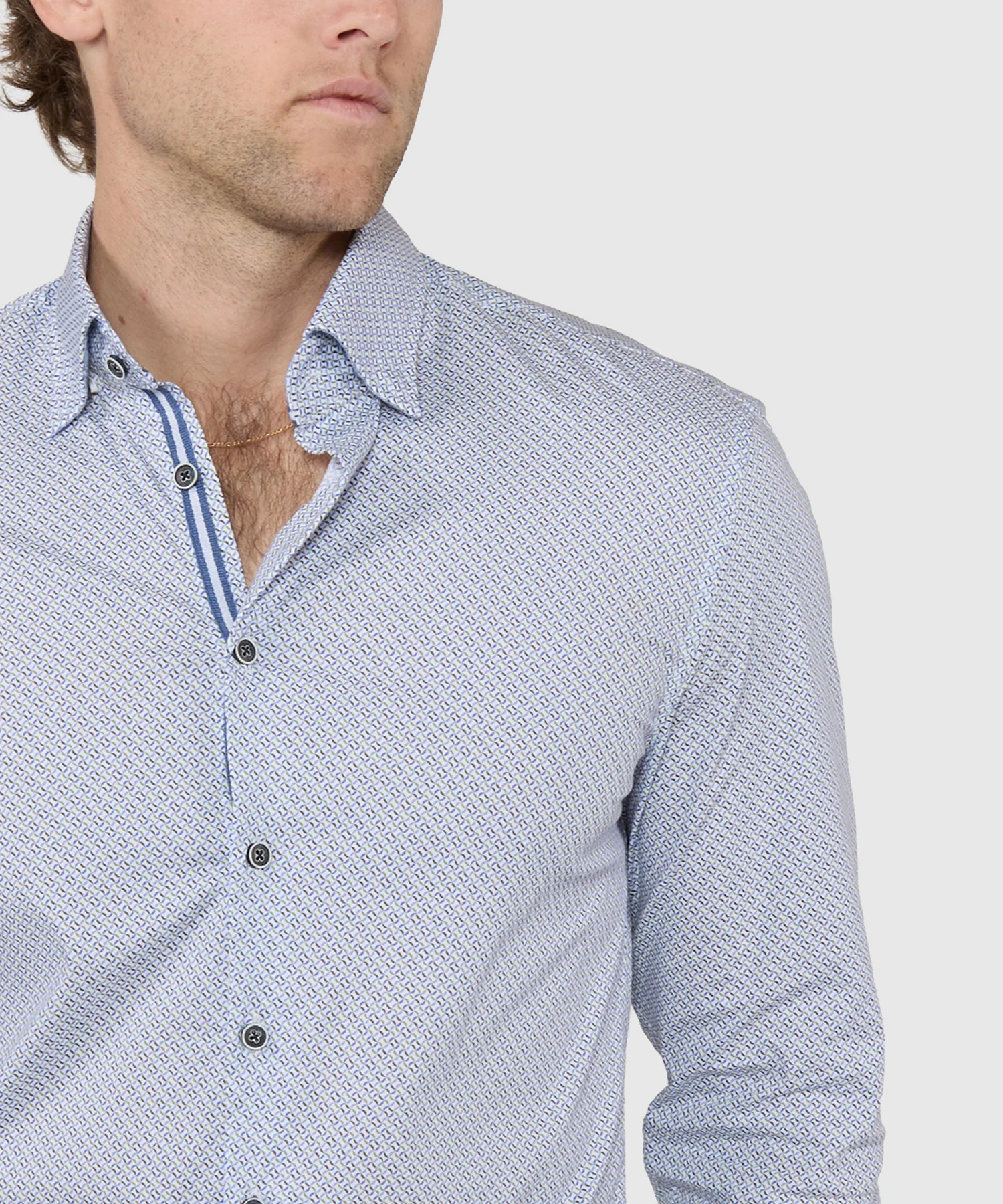 Westport Black Long Sleeve Print Sport Shirt - Image 2