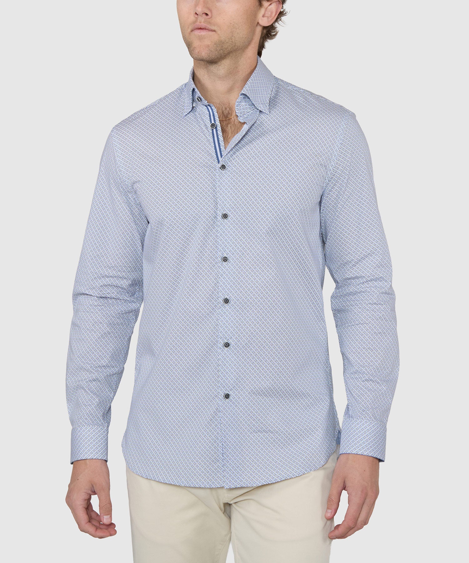 Westport Black Long Sleeve Print Sport Shirt - Image 3