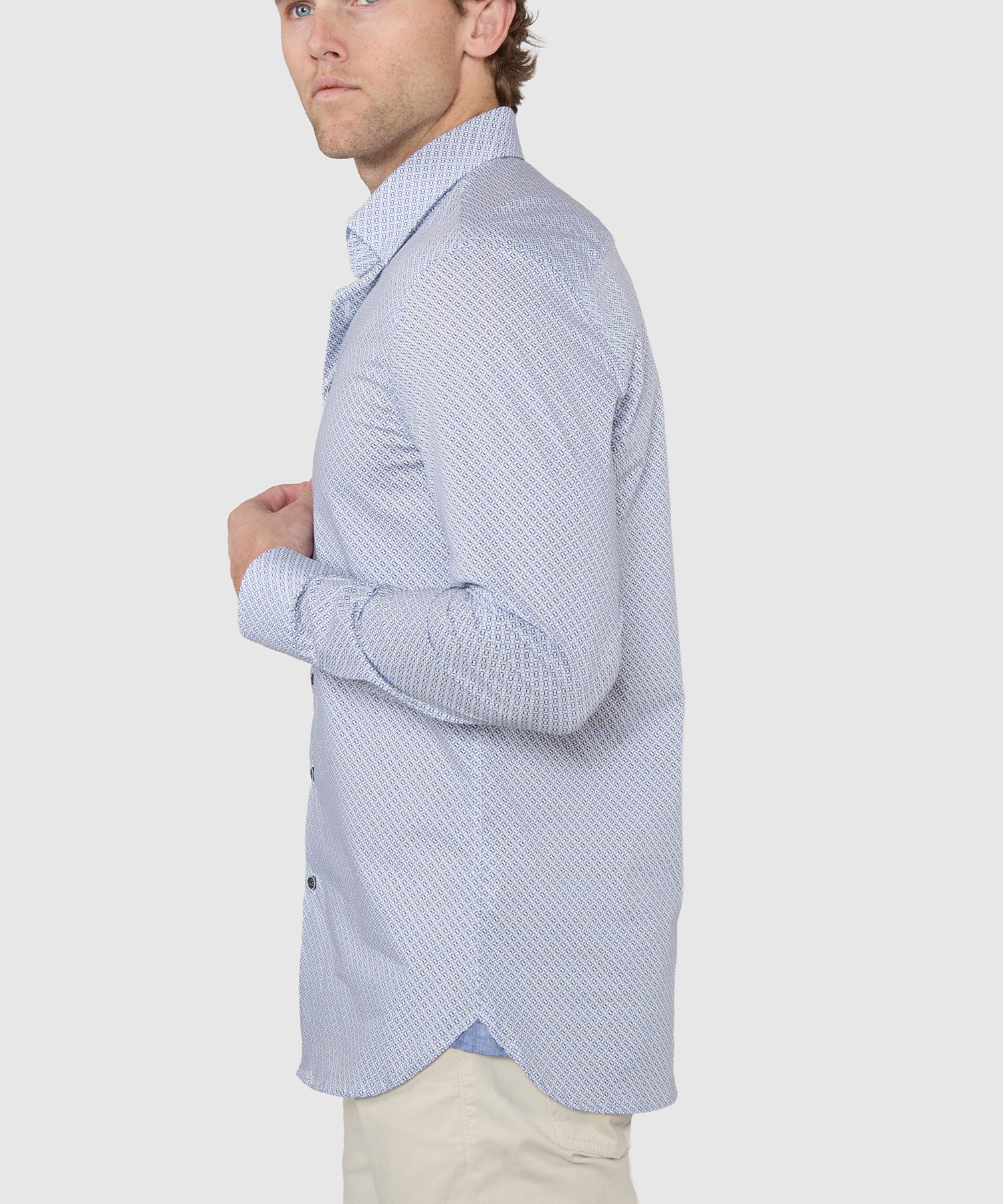 Westport Black Long Sleeve Print Sport Shirt - Image 6