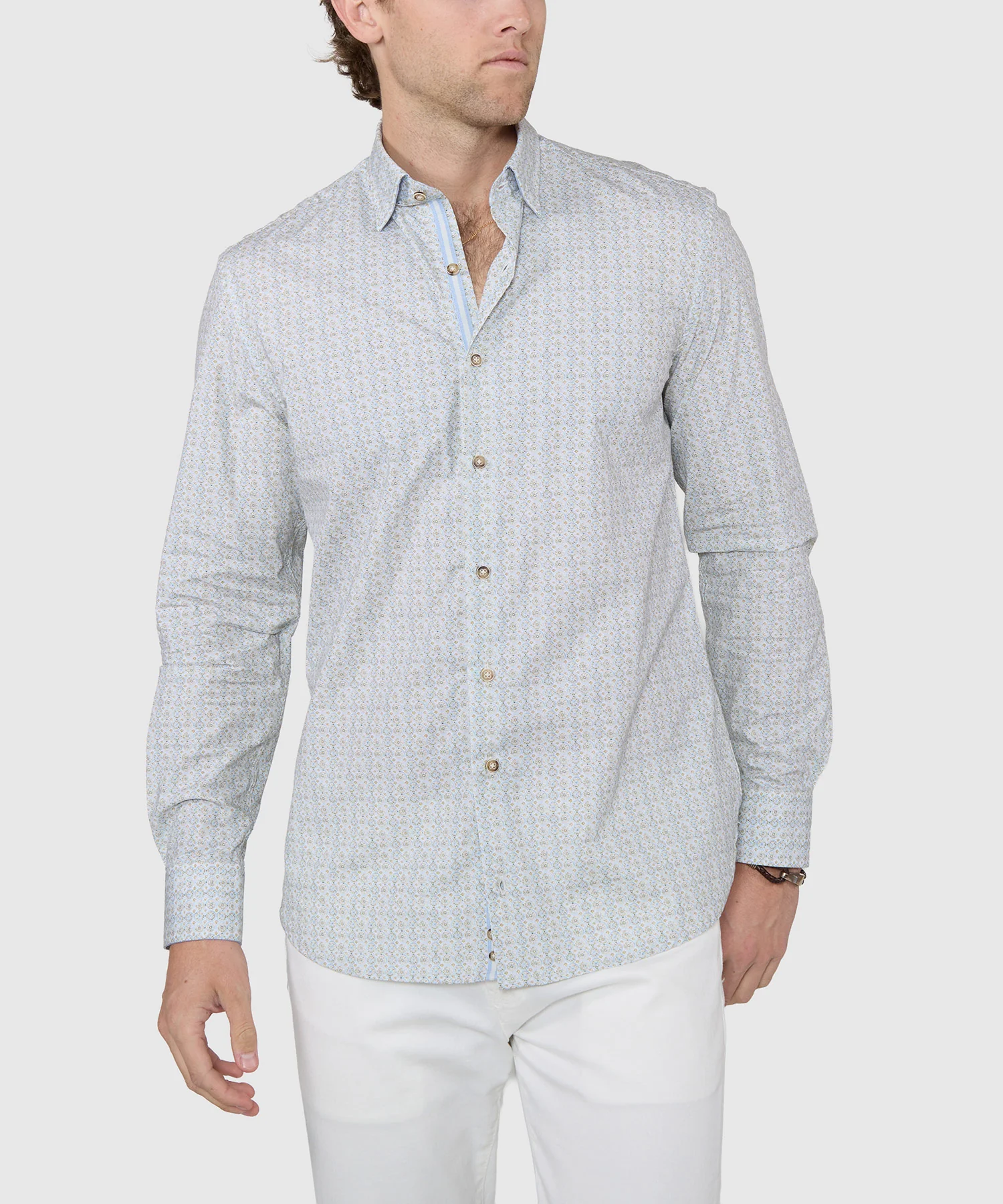 Westport Black Long Sleeve Print Sport Shirt - Image 2