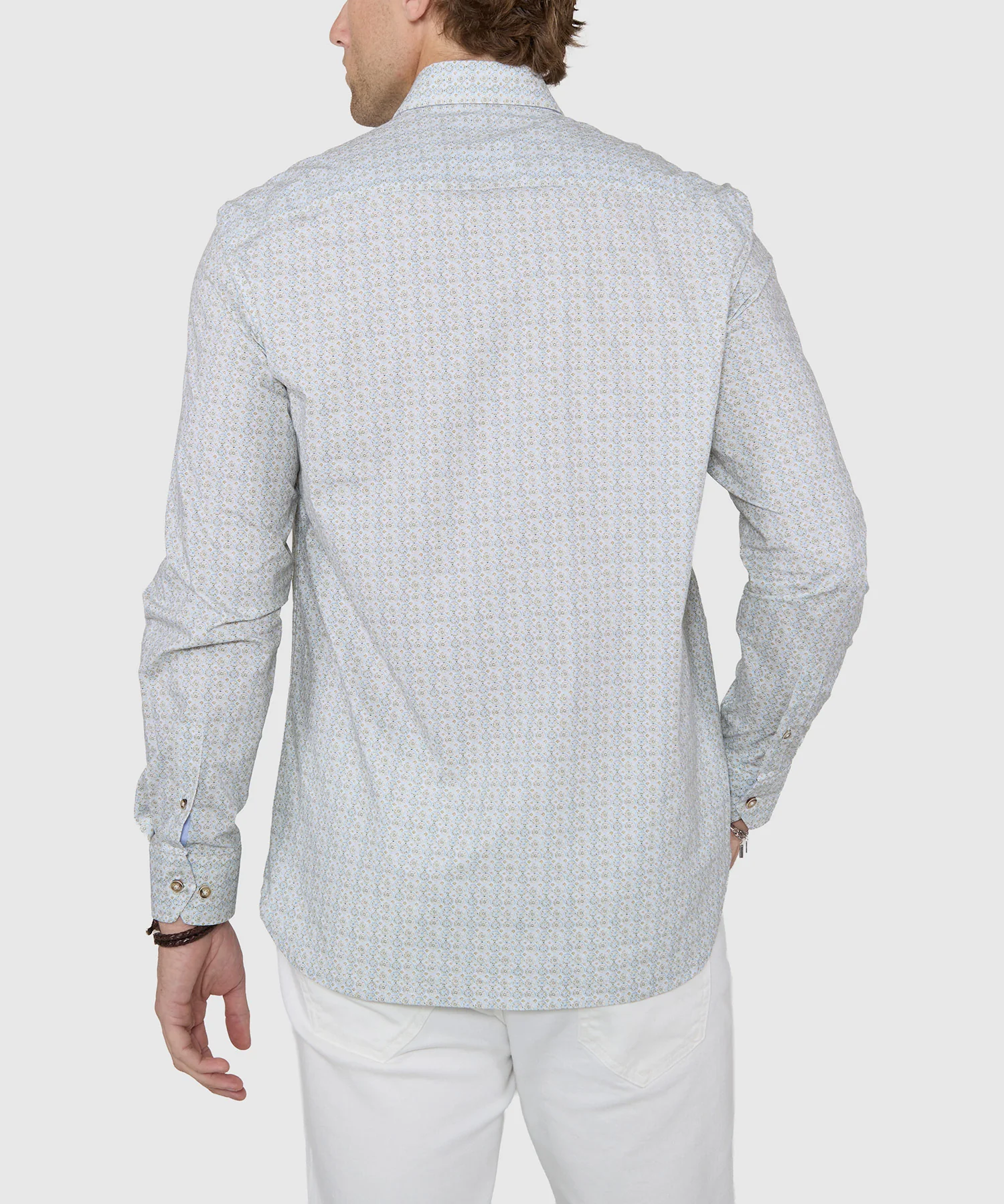 Westport Black Long Sleeve Print Sport Shirt - Image 4