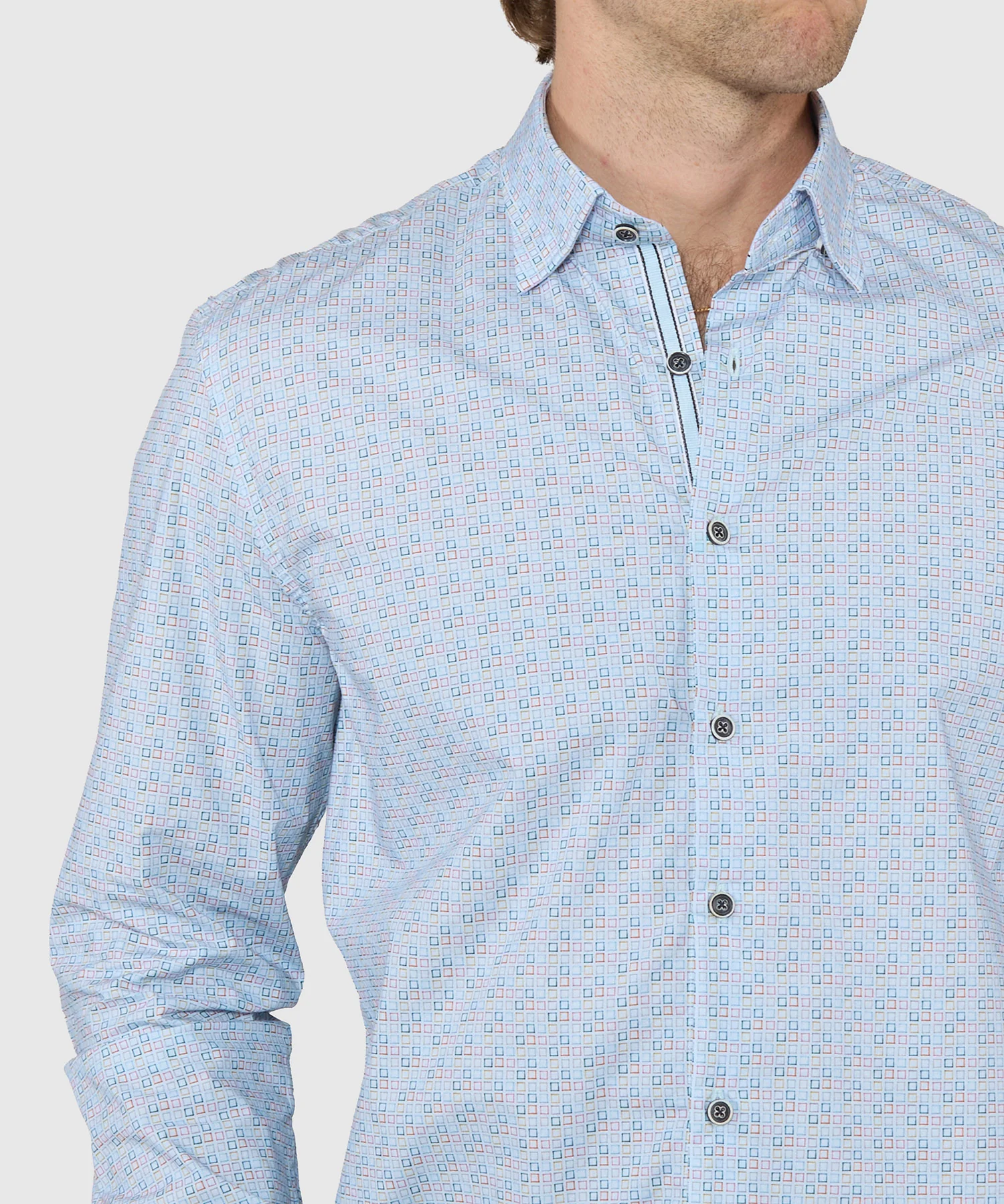 Westport Black Long Sleeve Print Sport Shirt - Image 3