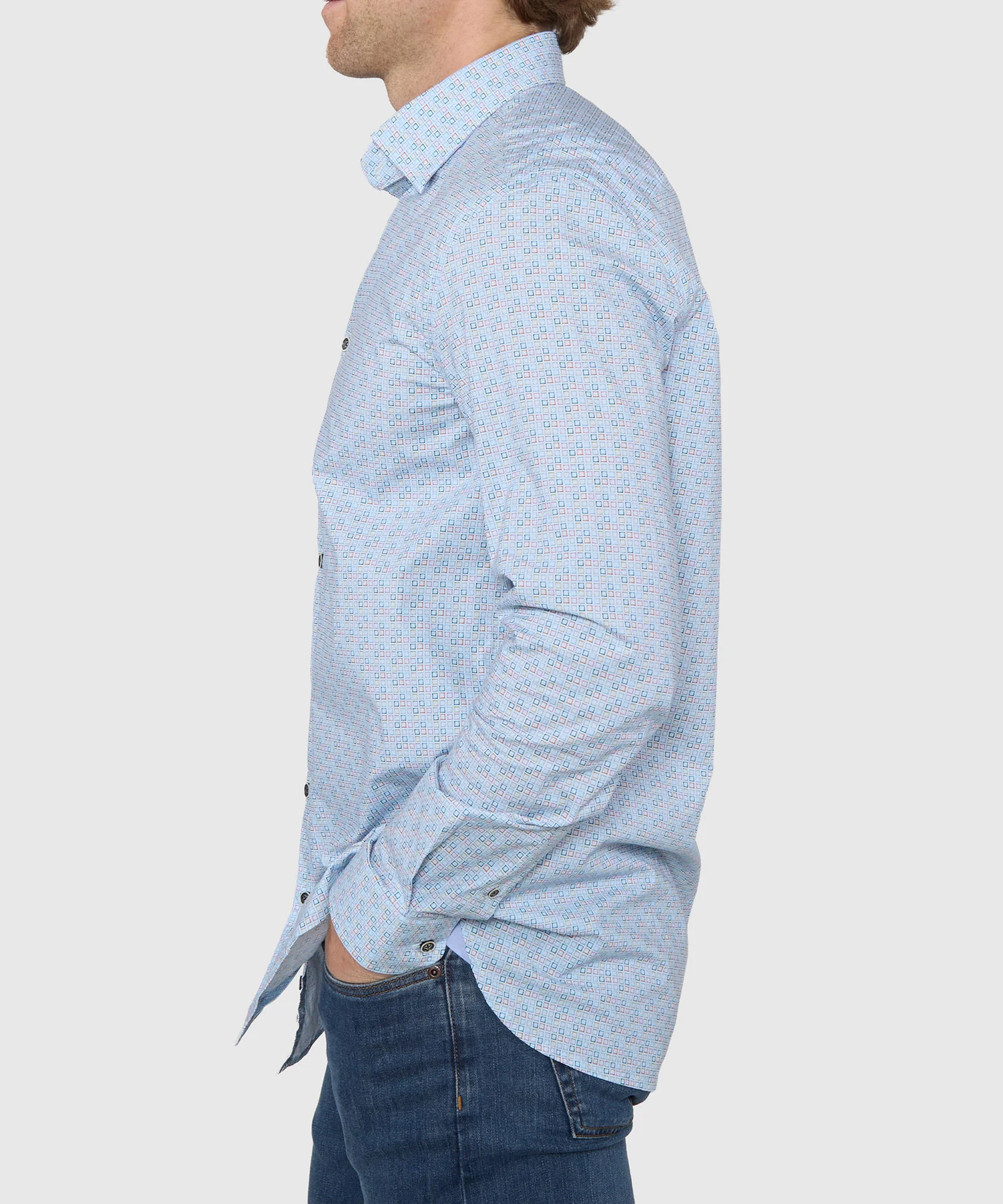Westport Black Long Sleeve Print Sport Shirt - Image 4