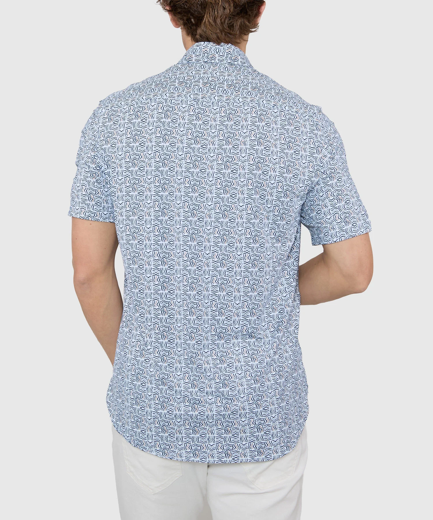 Westport Black Short Sleeve Printed Sport Shirt - Image 6