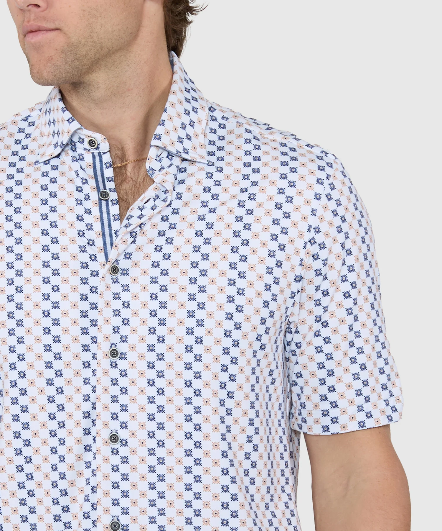Westport Black Short Sleeve Printed Sport Shirt - Image 3