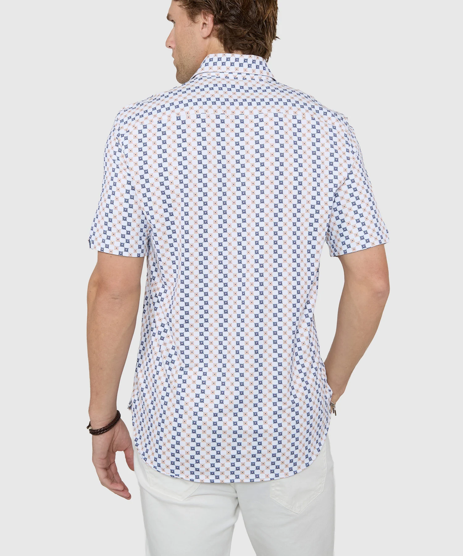 Westport Black Short Sleeve Printed Sport Shirt - Image 4