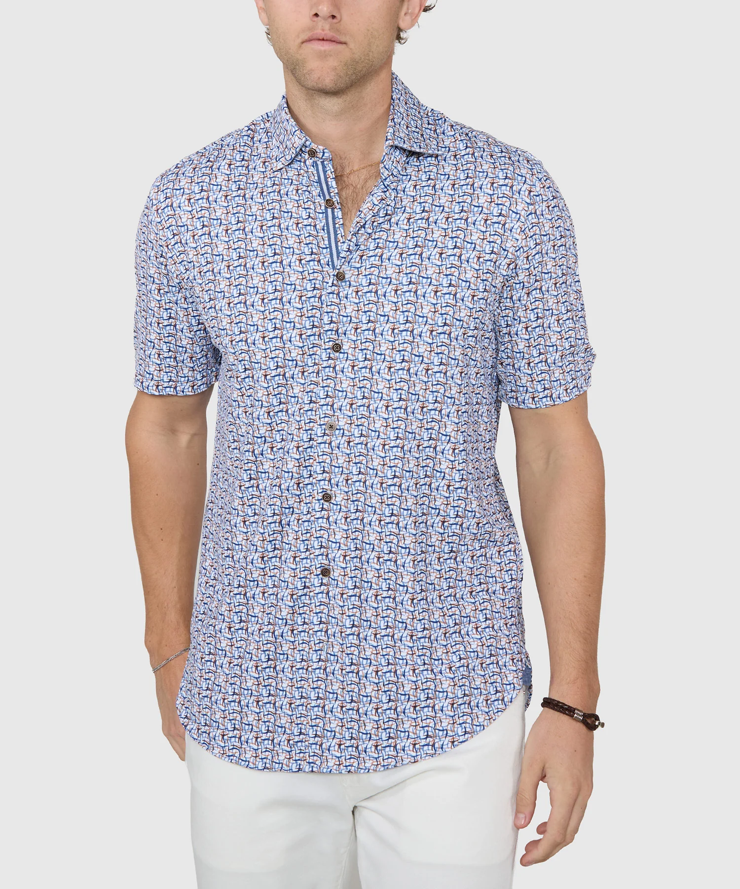 Westport Black Short Sleeve Printed Sport Shirt - Image 5