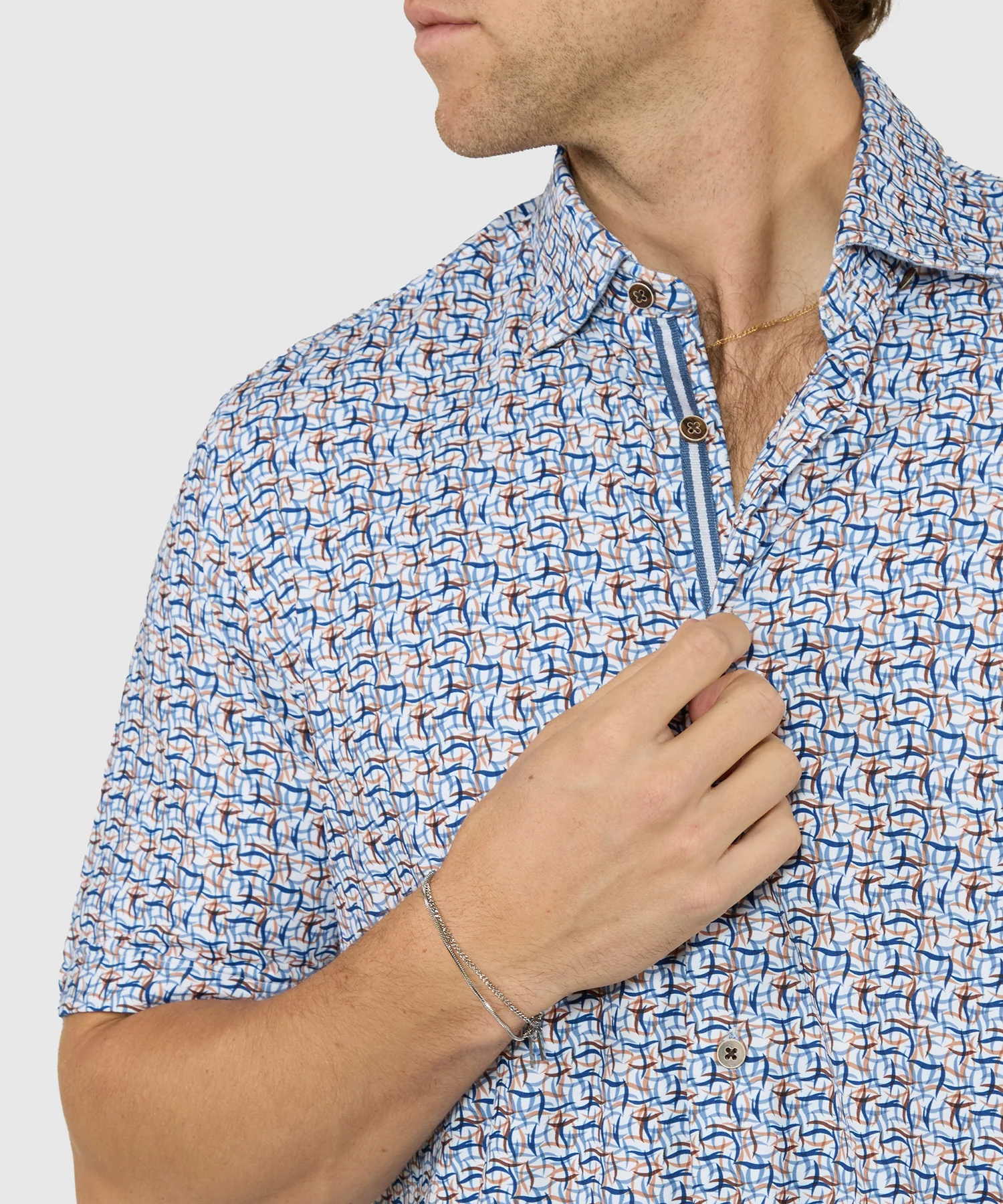 Westport Black Short Sleeve Printed Sport Shirt - Image 8