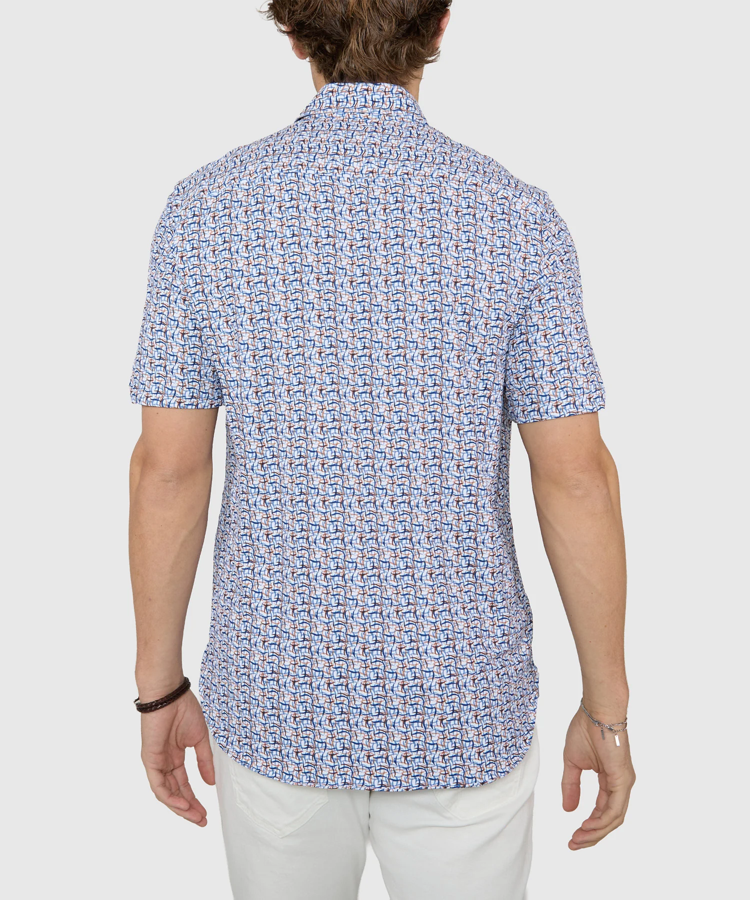 Westport Black Short Sleeve Printed Sport Shirt - Image 9
