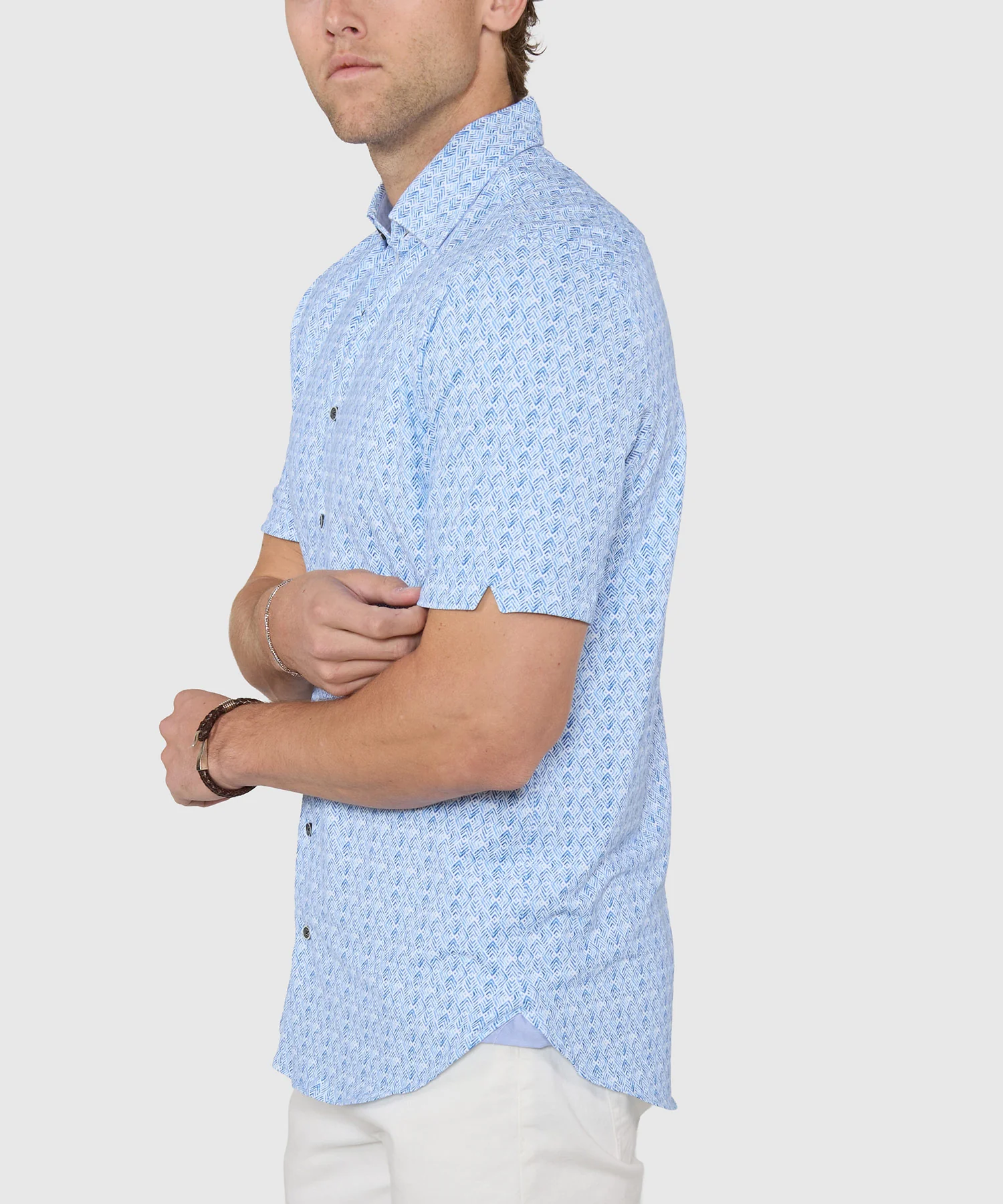 Westport Black Short Sleeve Printed Sport Shirt - Image 5