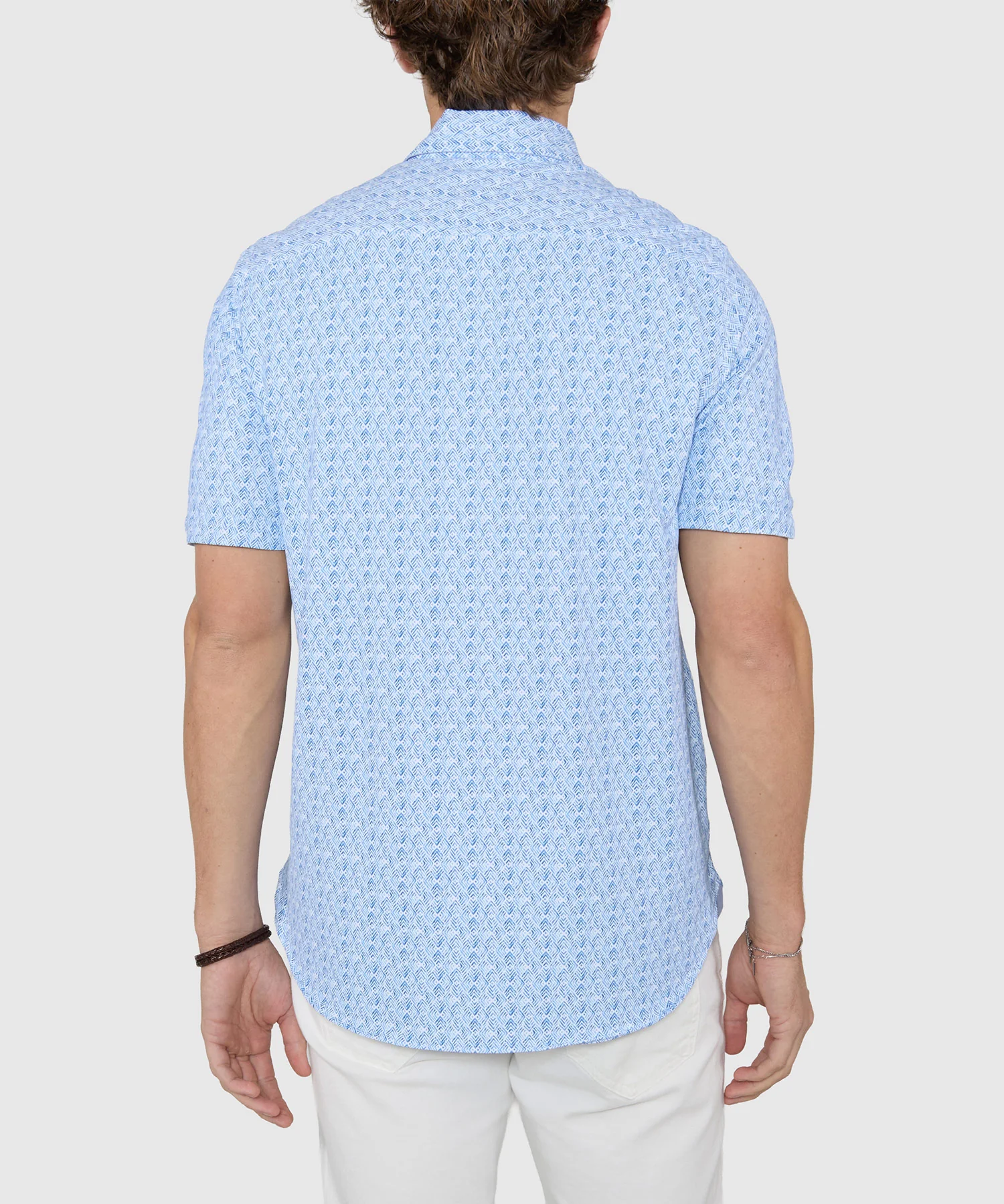 Westport Black Short Sleeve Printed Sport Shirt - Image 6