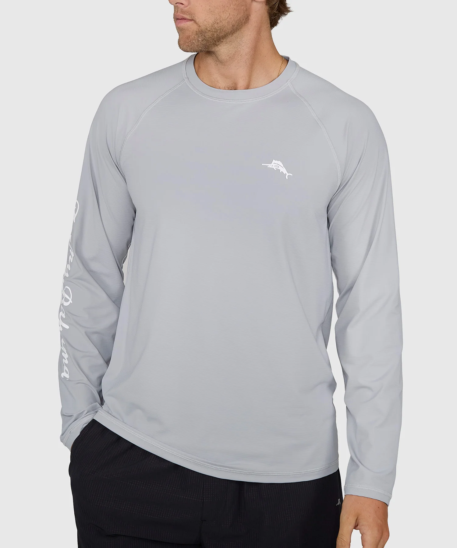 Tommy Bahama Long Sleeve Chill Time Bay Crew Rash Guard Swim Shirt - Image 9