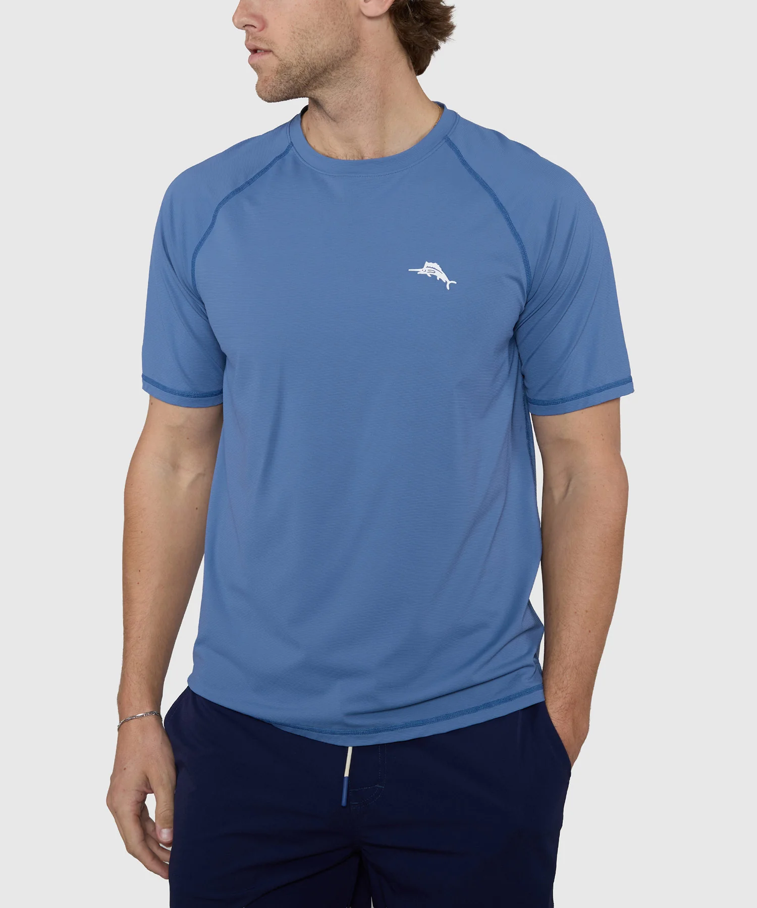 Tommy Bahama Short Sleeve Chill Time Bay Crew Rash Guard Shirt - Image 5