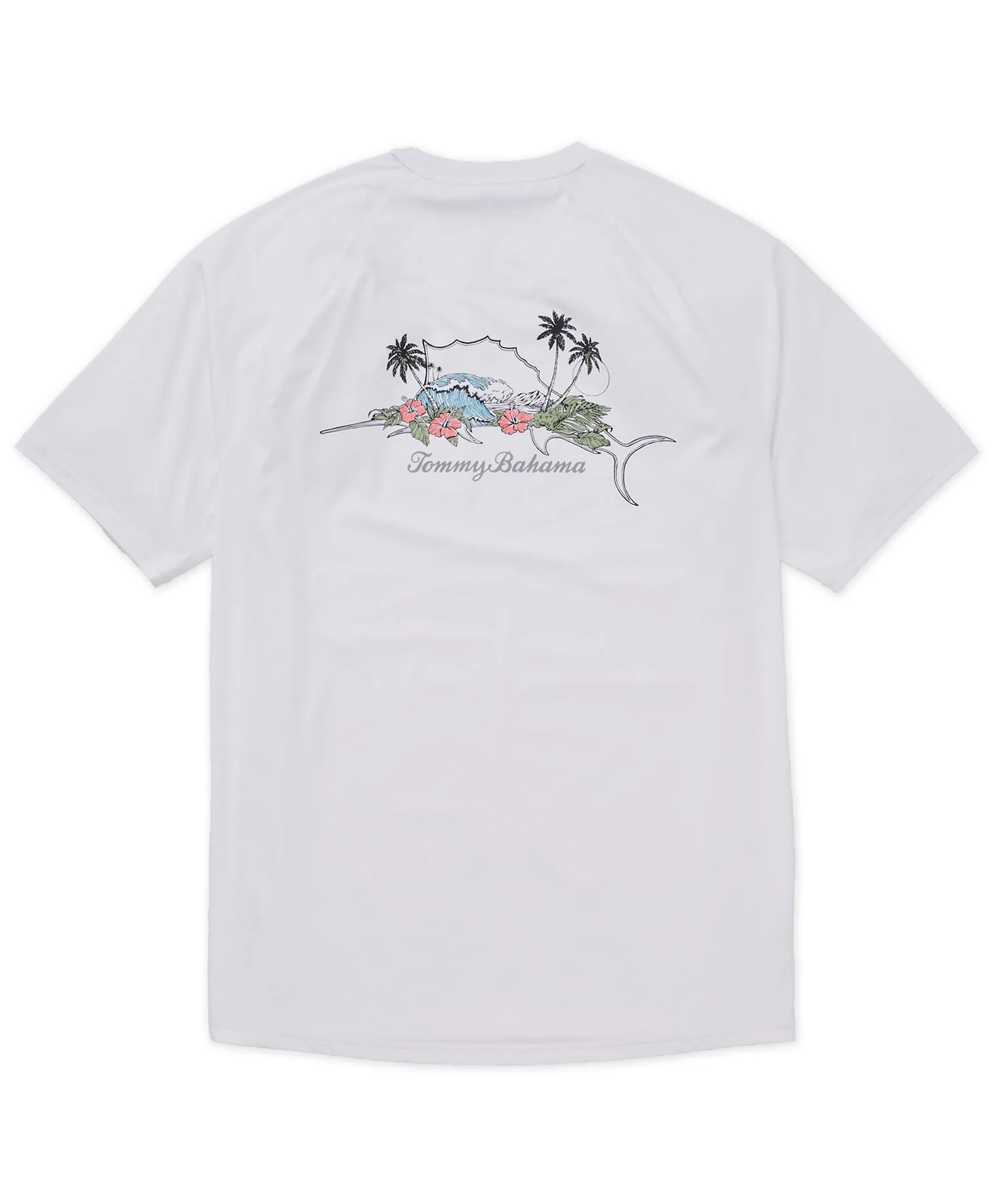 Tommy Bahama Short Sleeve Chill Time Bay Crew Rash Guard Shirt - Image 7